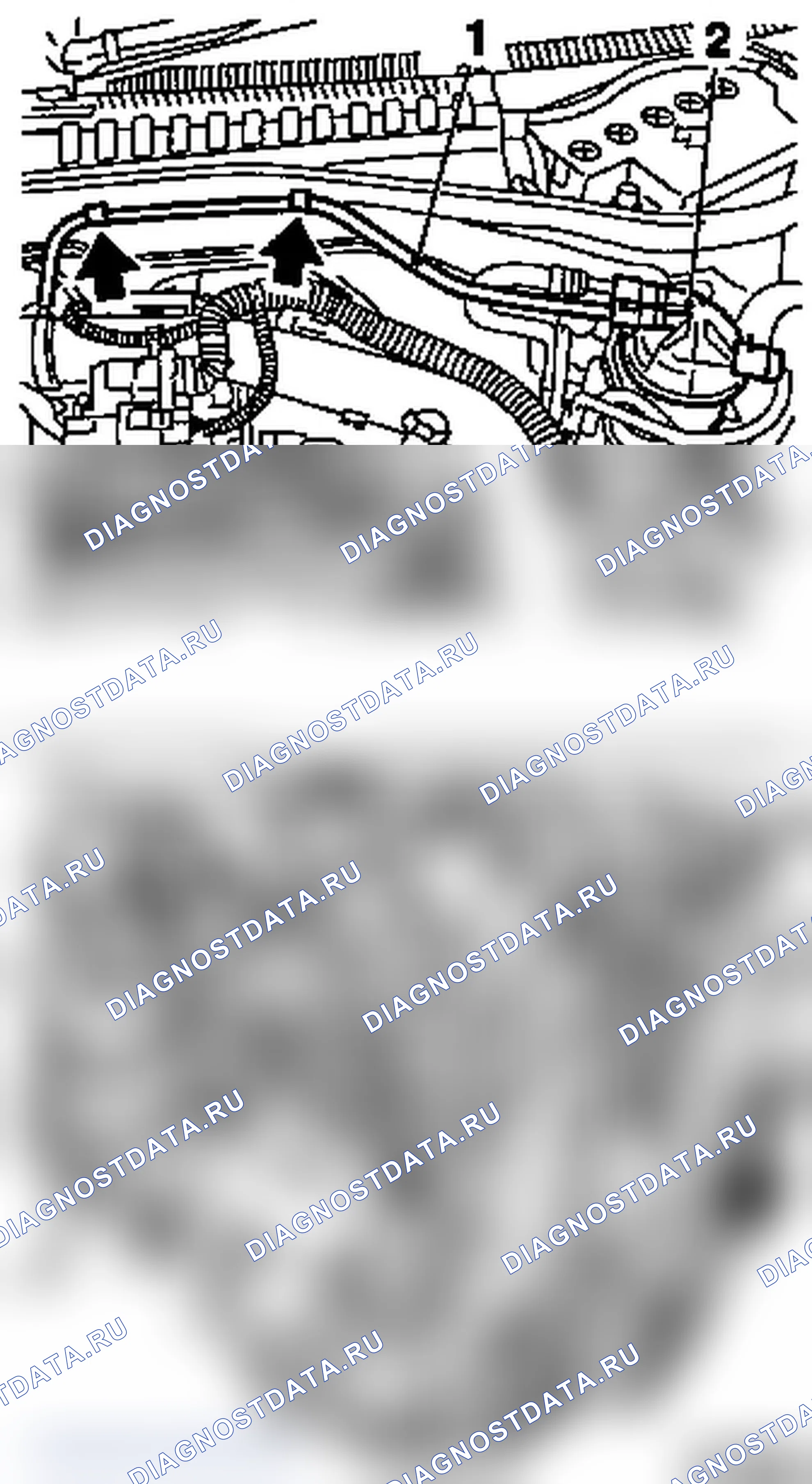 Снять и установить передние топливопроводы (дизельные двигатели). Opel Tigra B рестайлинг