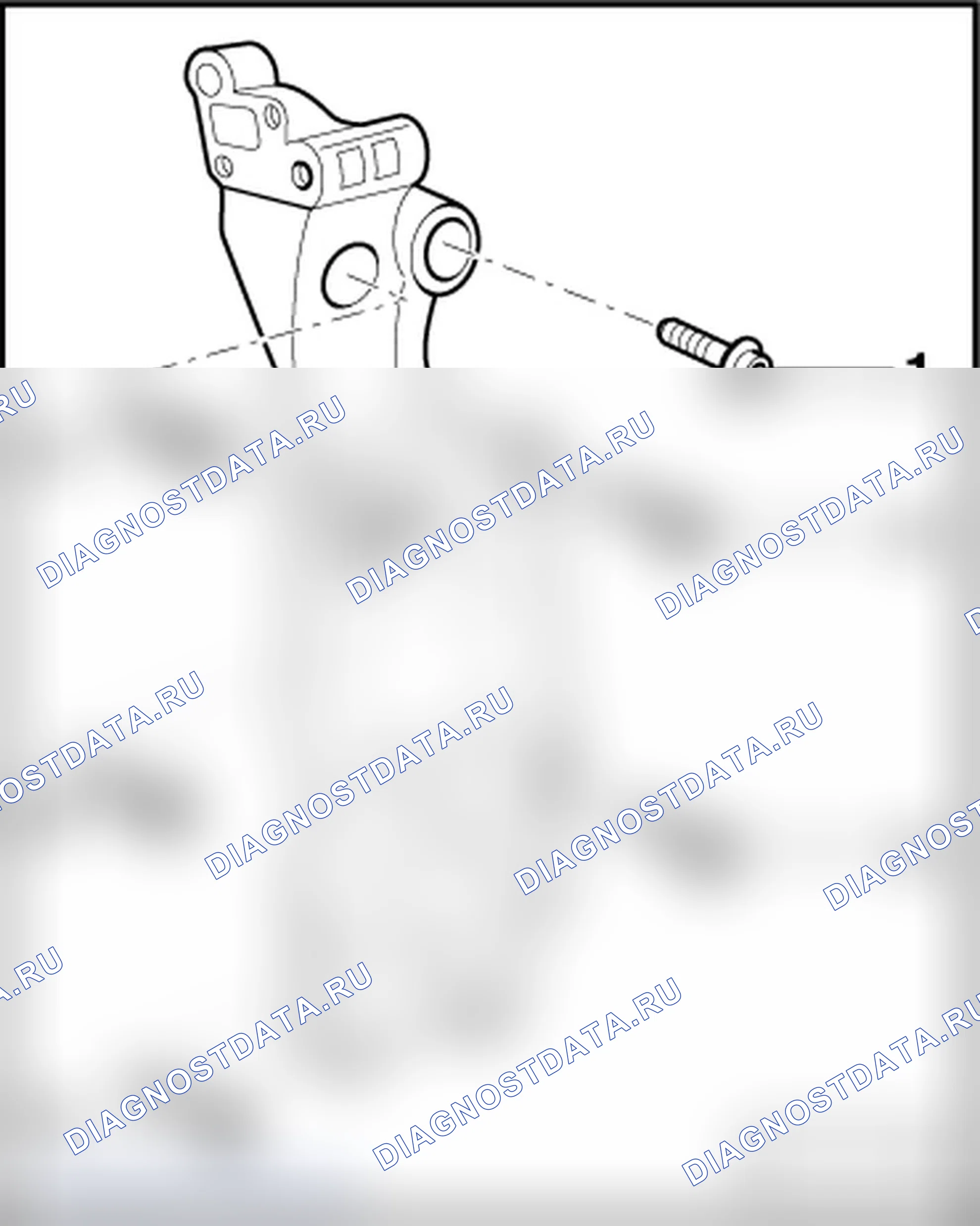 Рис. 56: Монтаж кронштейна, последовательность установки. Volkswagen New Beetle A4