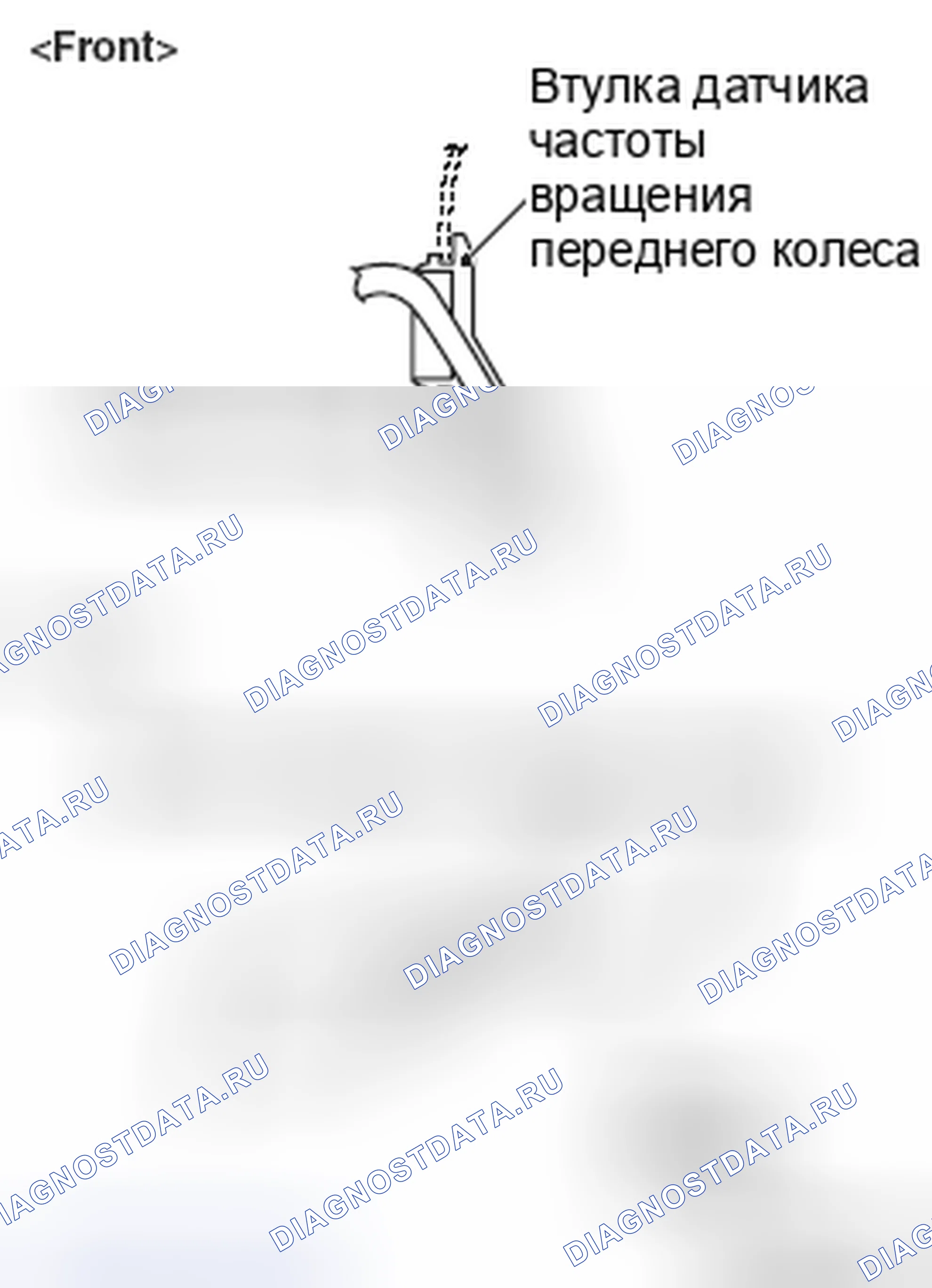 Рис. 119: >> B <<УСТАНОВКА ВТУЛКИ ДАТЧИКА СКОРОСТИ ПЕРЕДНЕГО КОЛЕСА/ВТУЛКИ ДАТЧИКА СКОРОСТИ ЗАДНЕГО КОЛЕСА. Mitsubishi Lancer Ralliart X