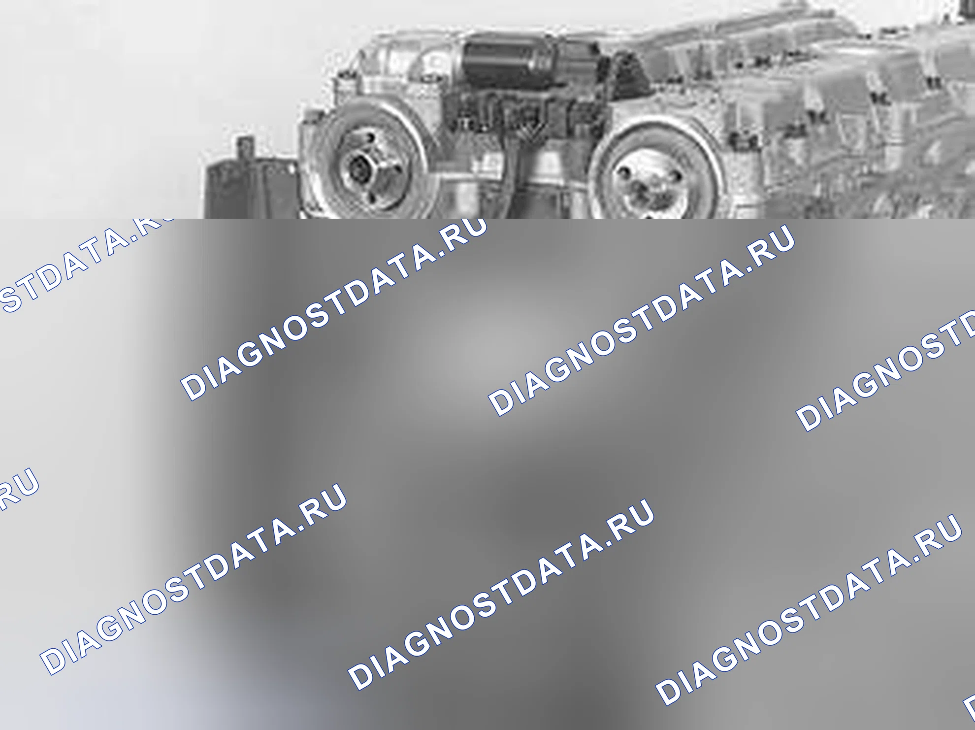 Рис. 395: Установка корпуса термостата и водяного насоса. Volvo S80 I рестайлинг