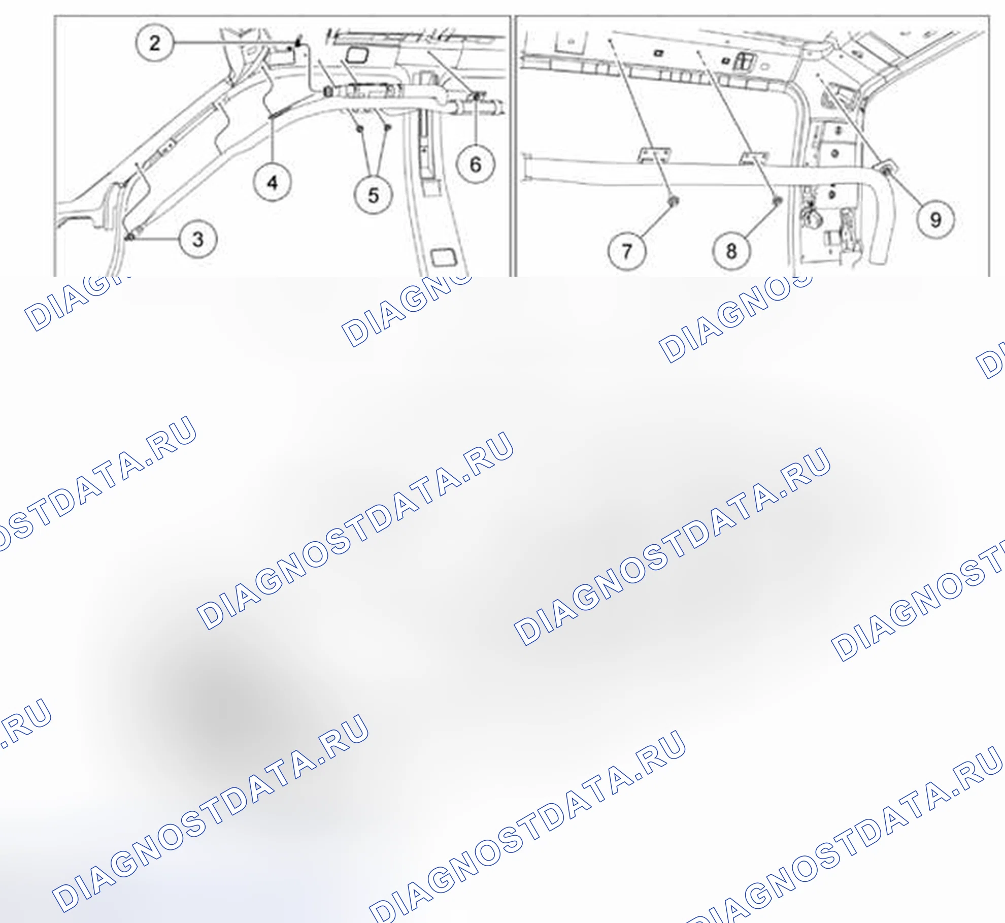 Рис. 93: Модуль защитного фонаря. Ford Pickup F250 Super Duty II