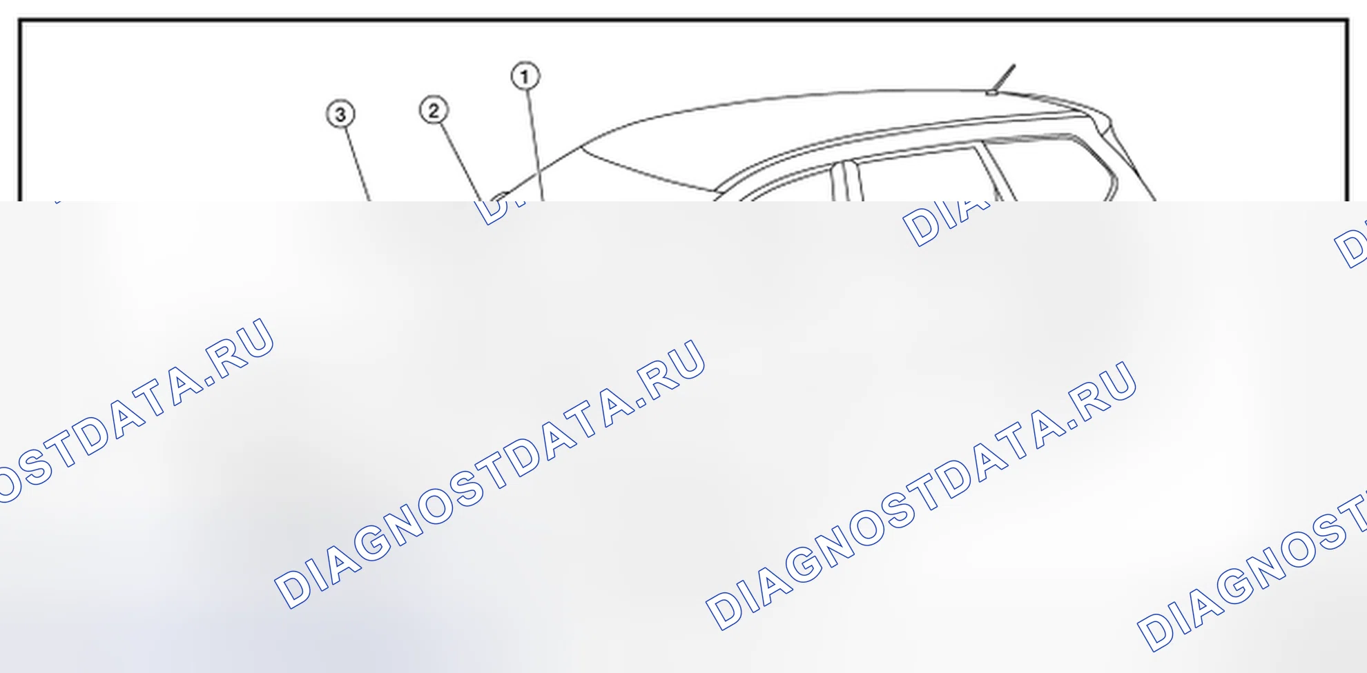 Рис. 44: Расположение компонентов. Nissan Rogue II