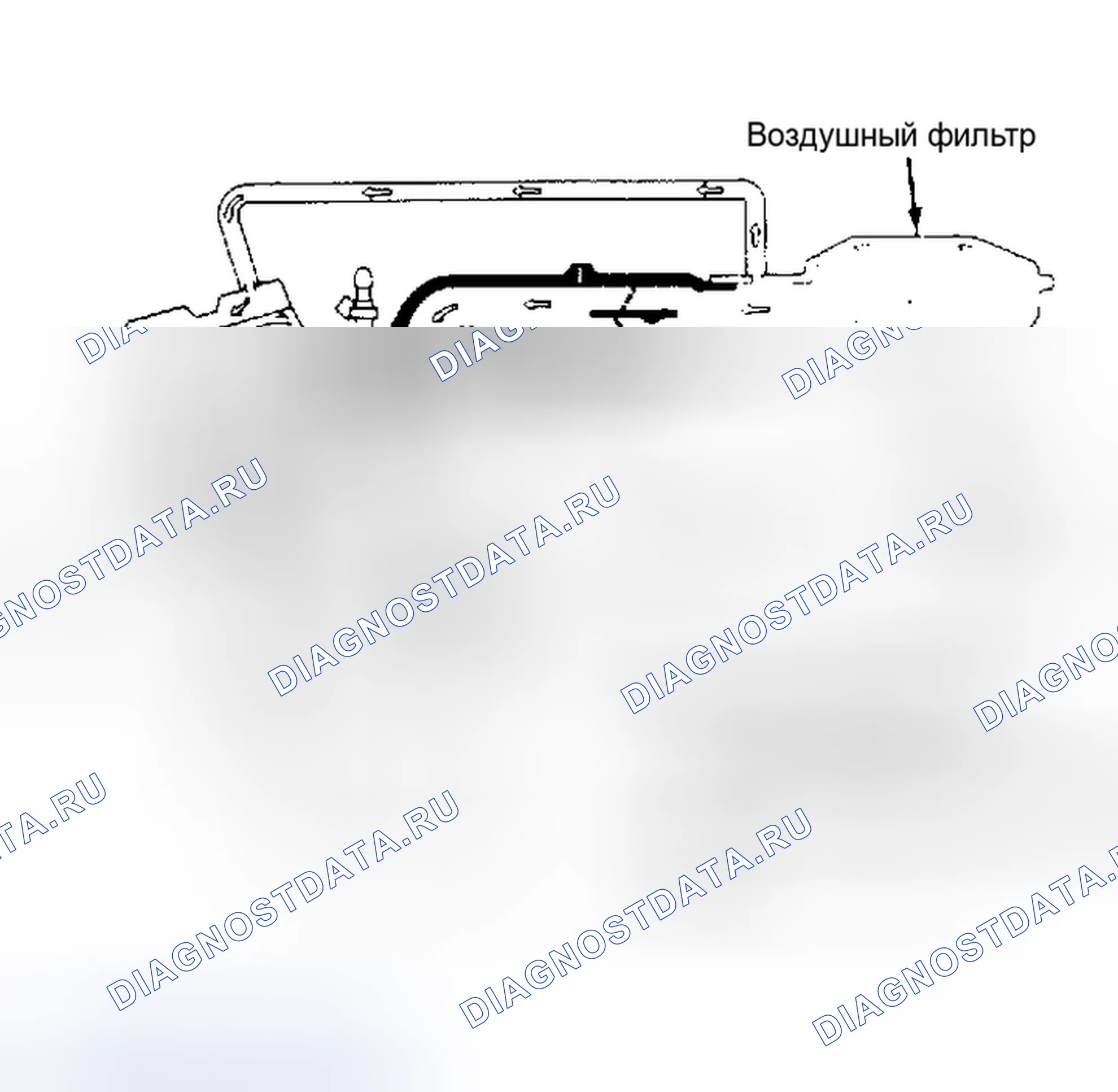 Рис. 7: Система вентиляции картера (Civic CRX). Honda Prelude II