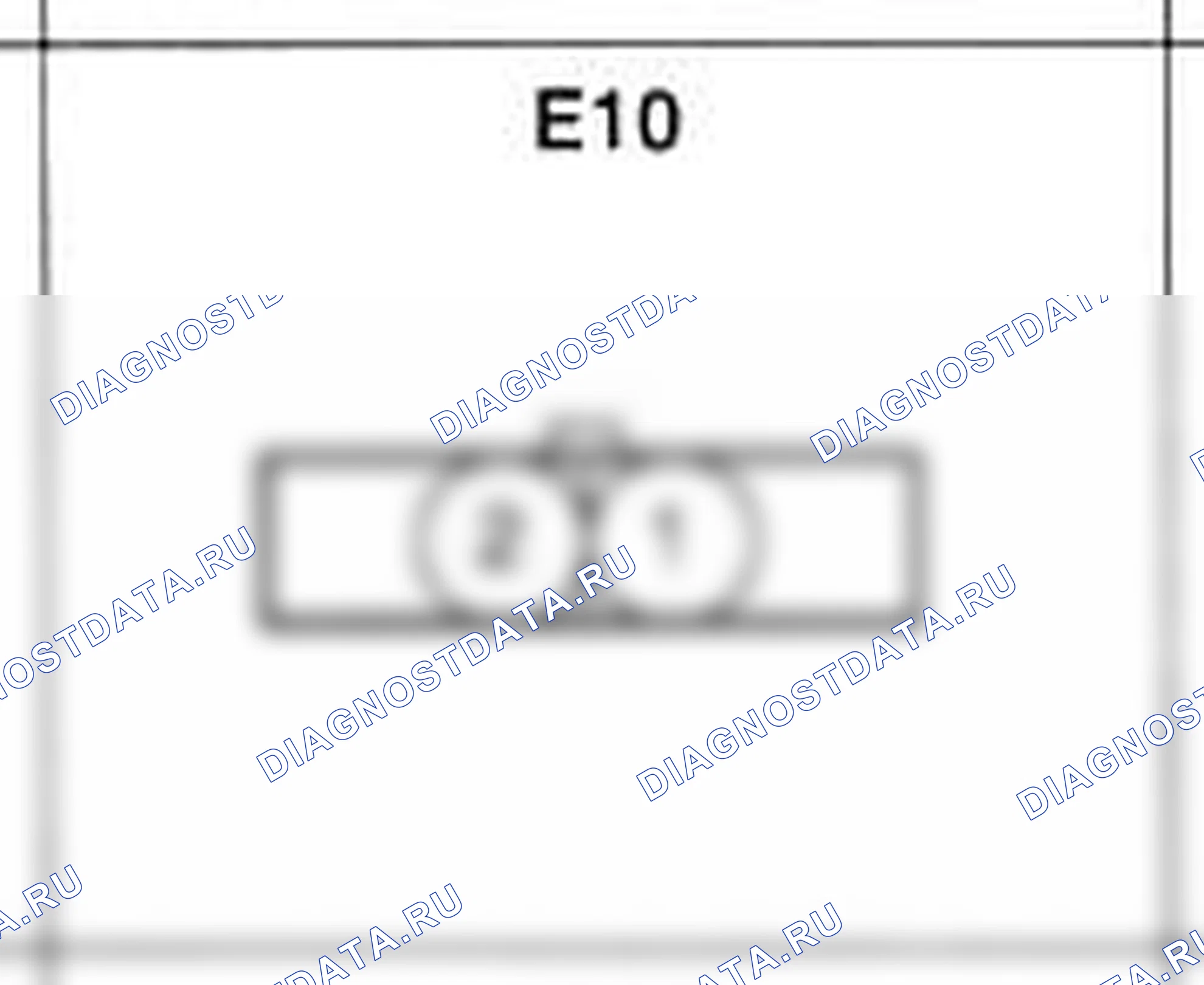 Распиновка разъёма E10 — жгута двигателя. Hyundai Accent LC