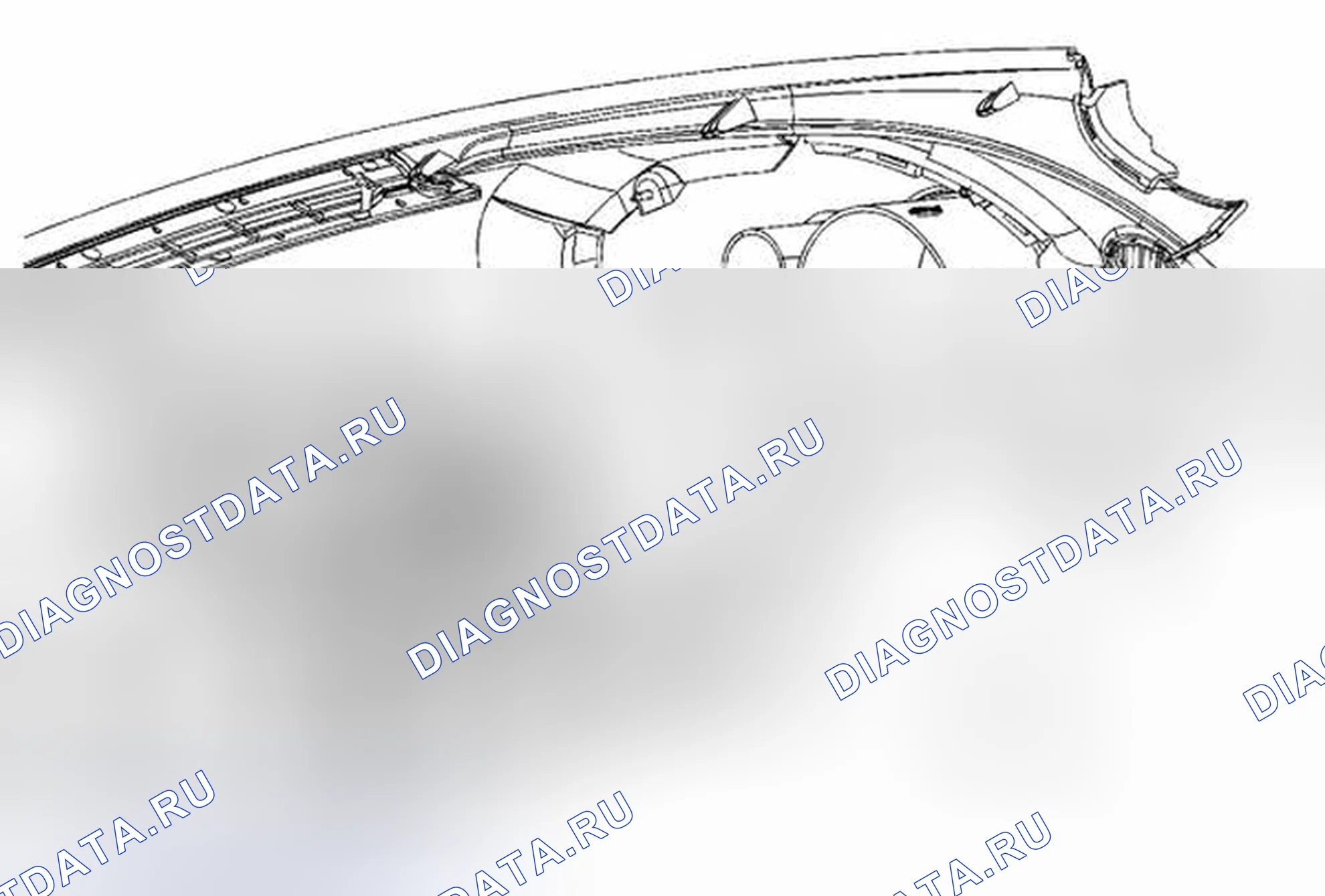 Рис. 23: Замена переключателя предупреждения об опасности. Kia Rio II