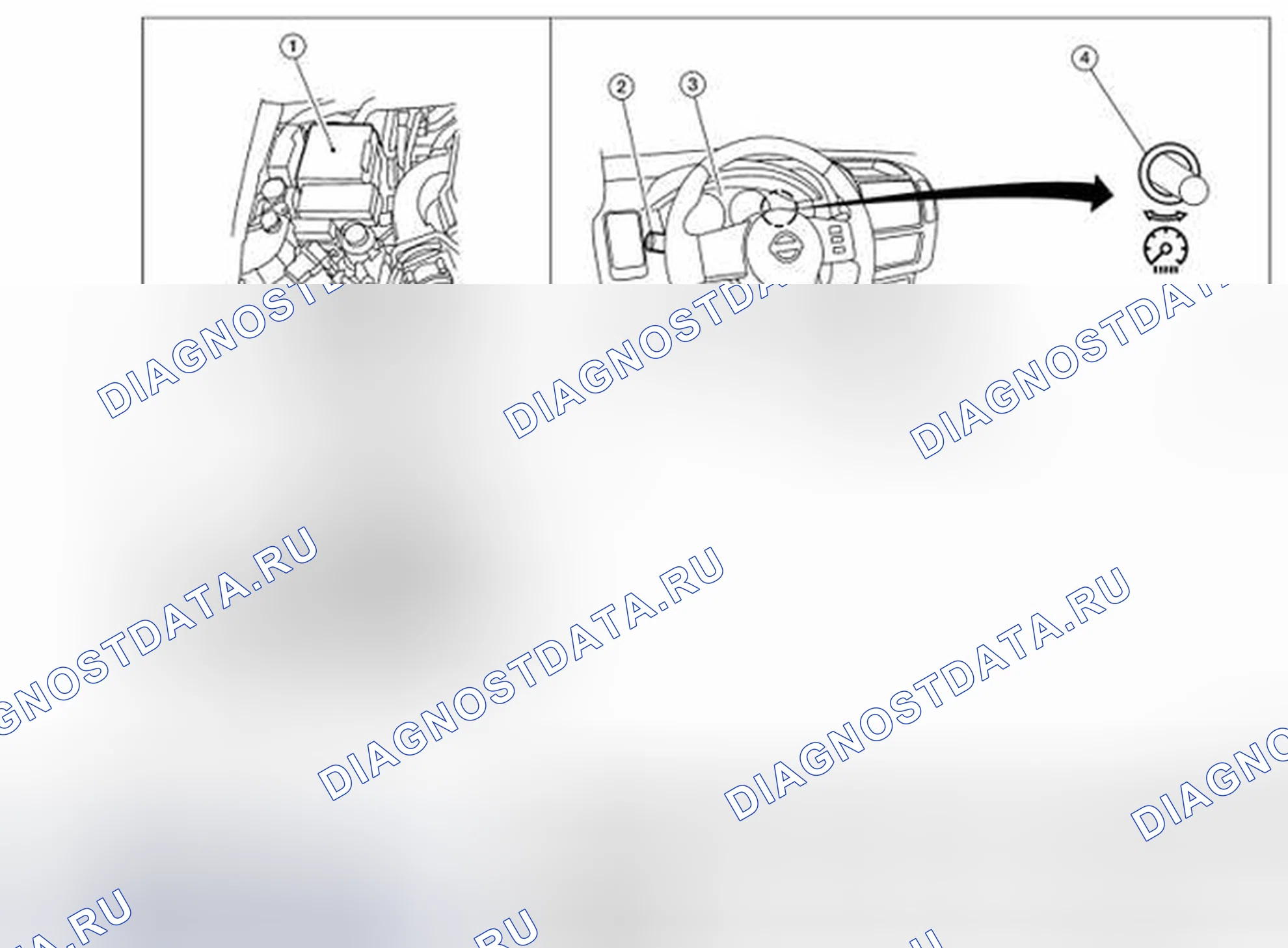 Рис. 44: Расположение компонентов. Nissan Pathfinder III рестайлинг
