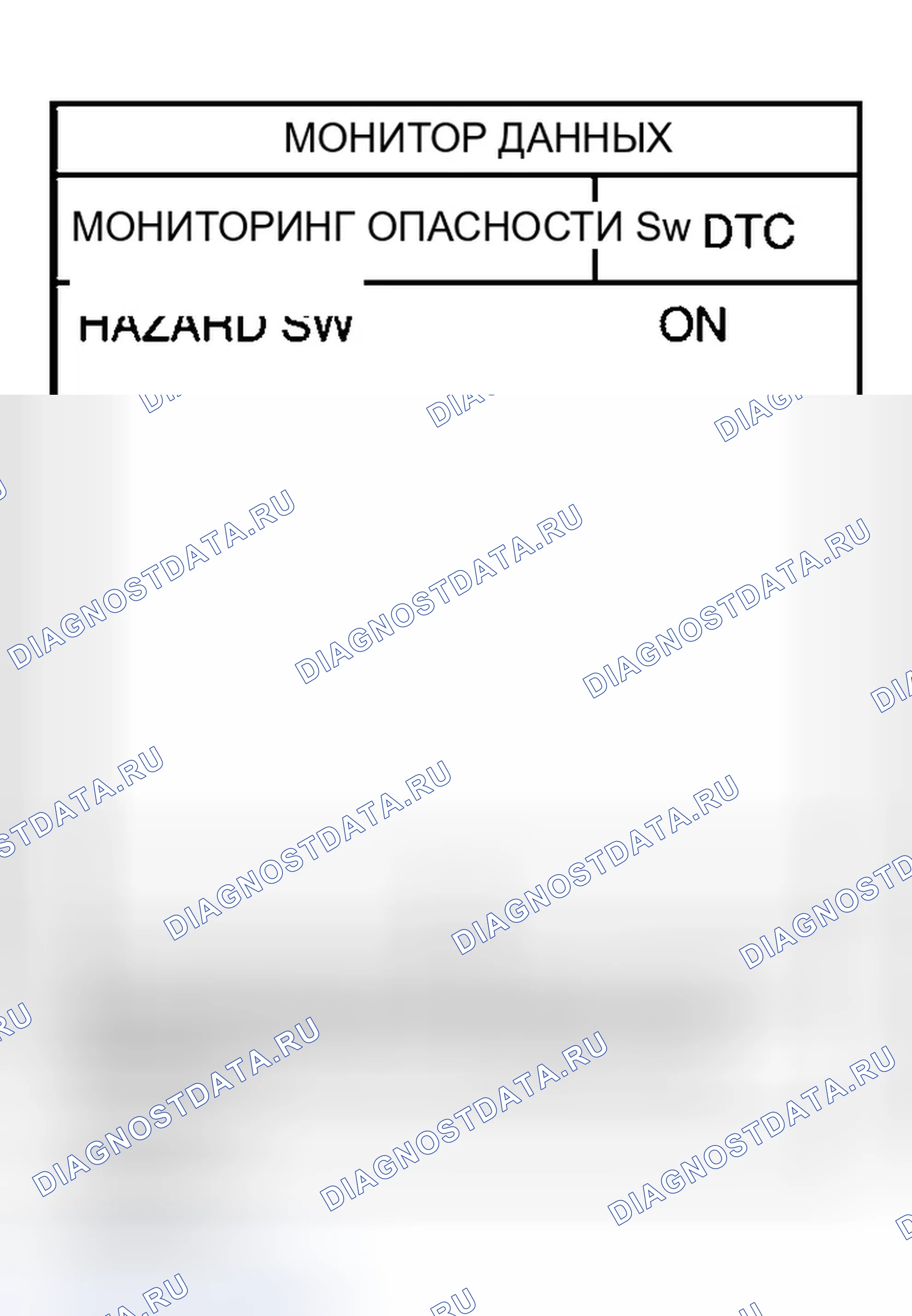 Рис. 184: Лампа предупреждения об опасности не работает, но лампа сигнала поворота работает. Infiniti G35 III