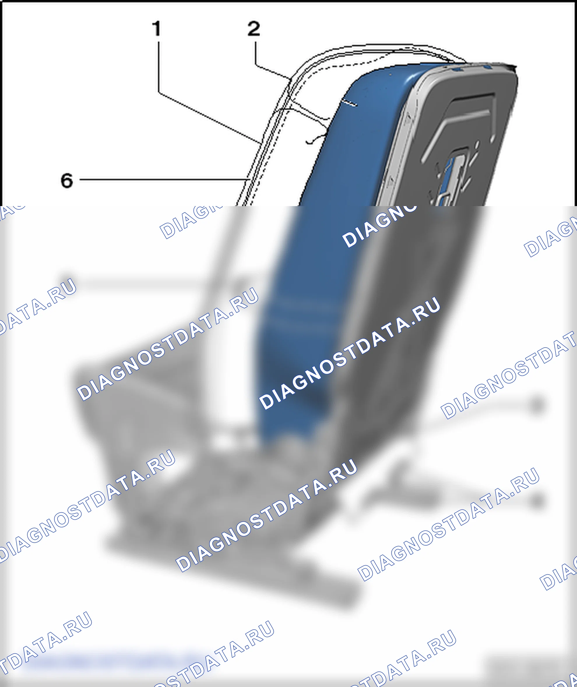Обивки и наполнители сидений второго ряда. SEAT Alhambra Ii