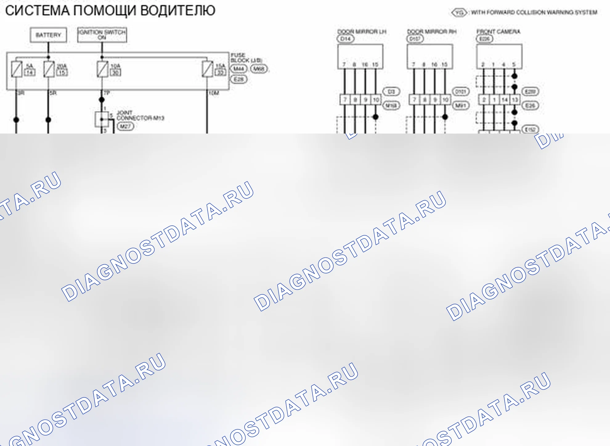 Рис. 116: электросхема. Nissan Rogue II