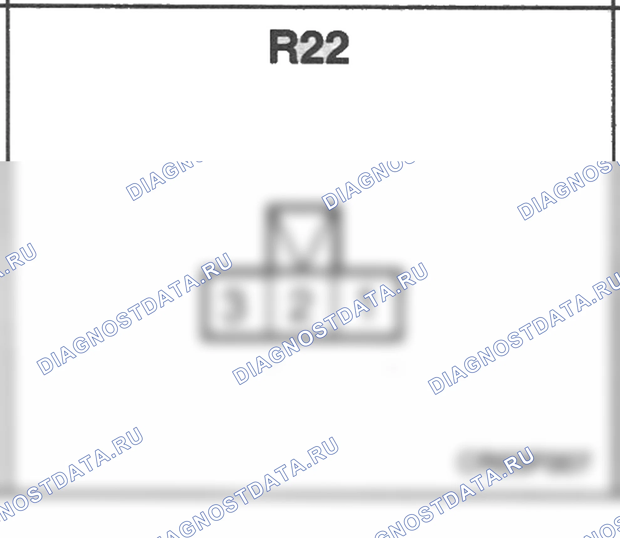 Распиновка разъёма R22 — заднего жгута. Hyundai Accent LC