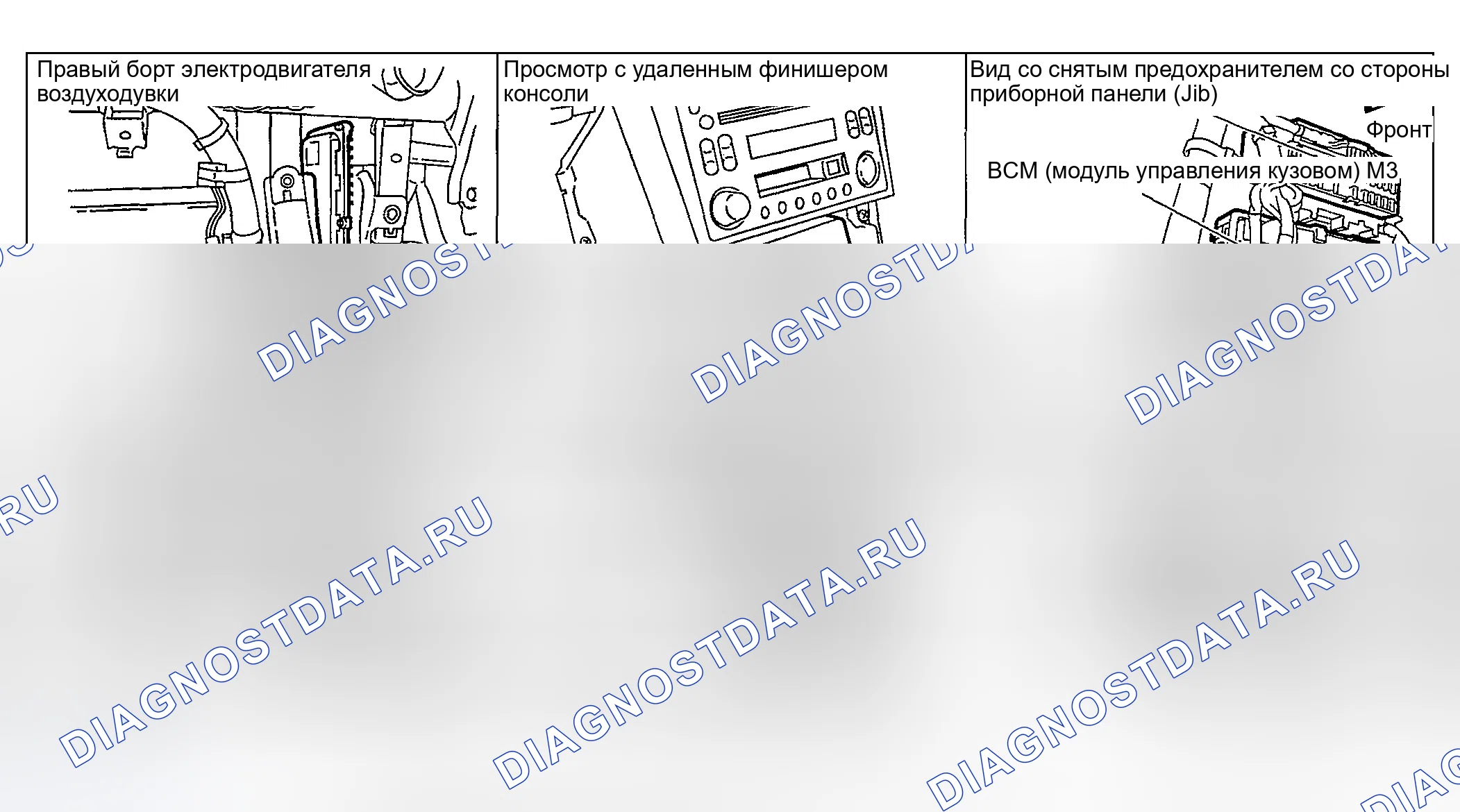 Рис. 140: Расположение компонентов и соединителей кабельных трасс. Nissan 350Z I