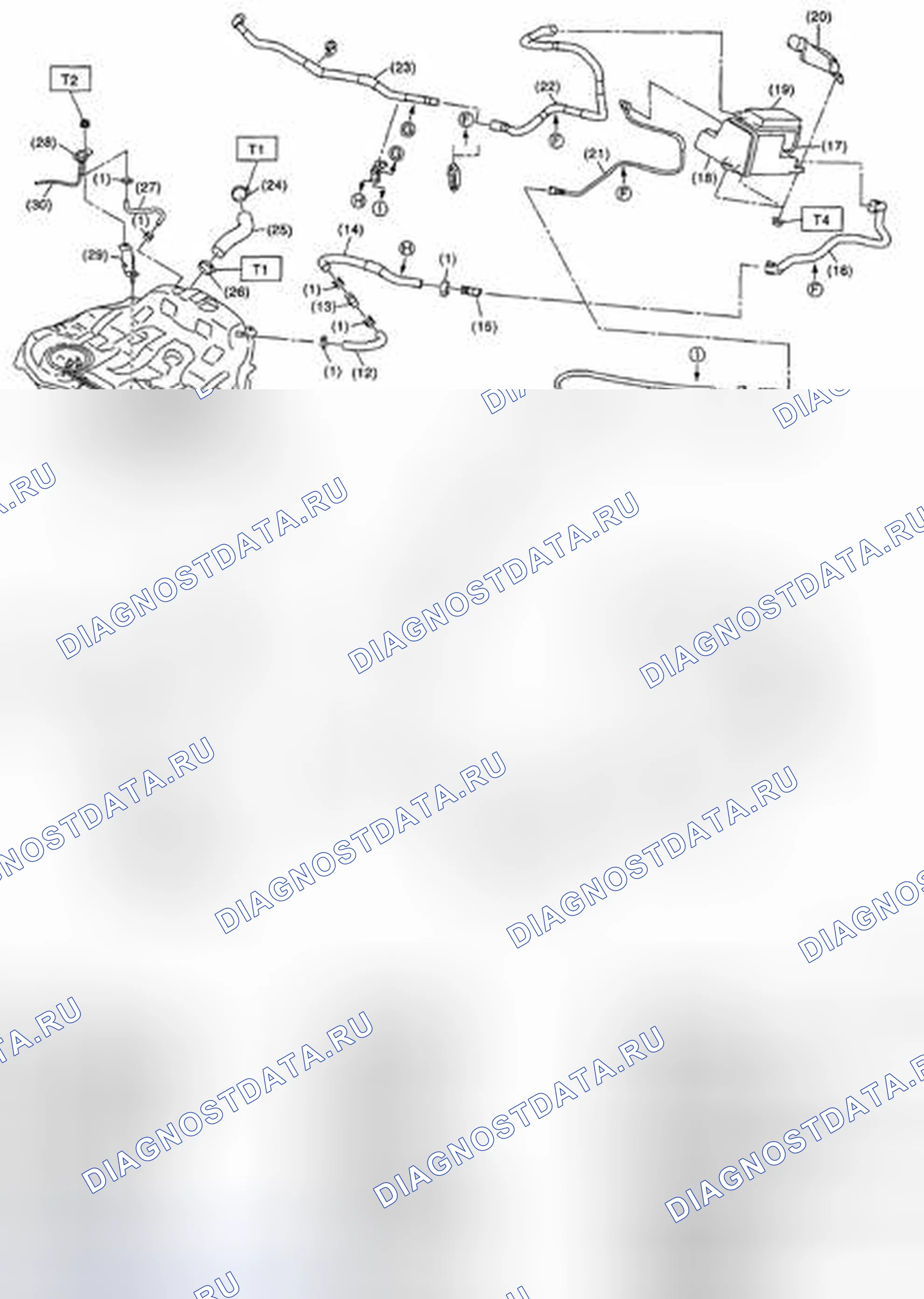 Рис. 5: ТОПЛИВОПРОВОД. Subaru Outback BR