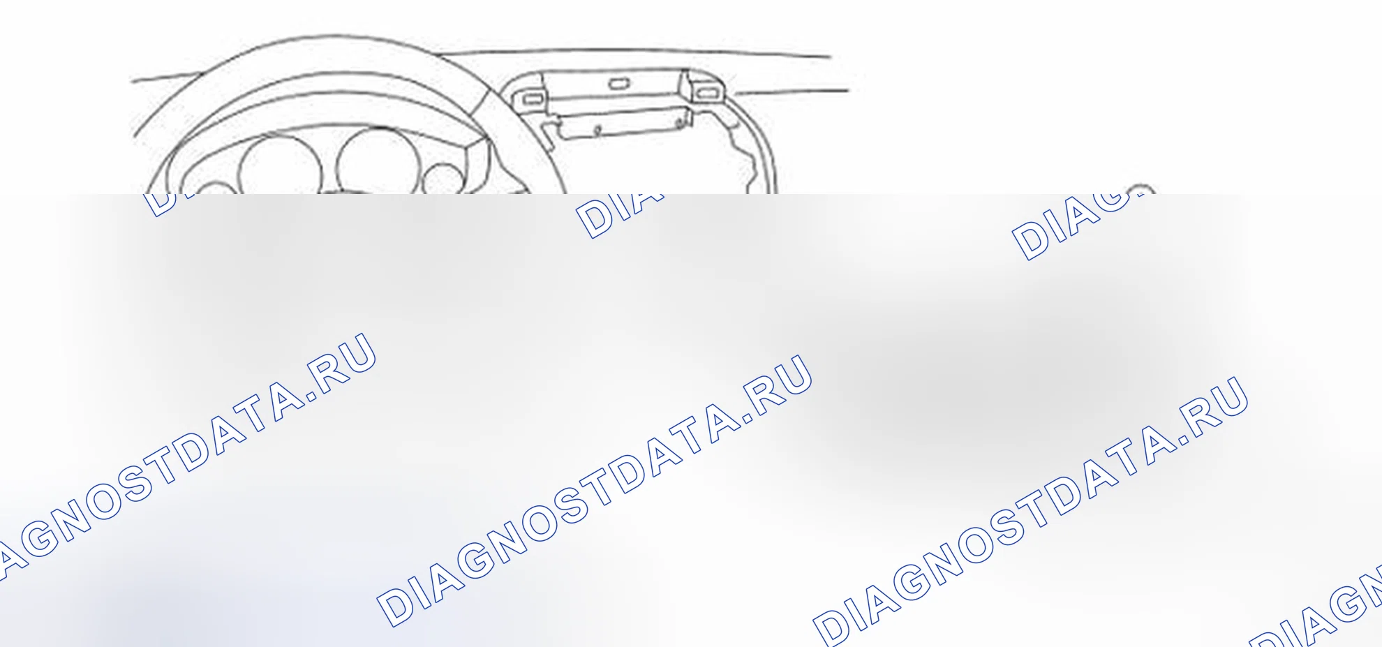 Рис. 2: Идентификация компонентов LID D кластера. Nissan Frontier D40