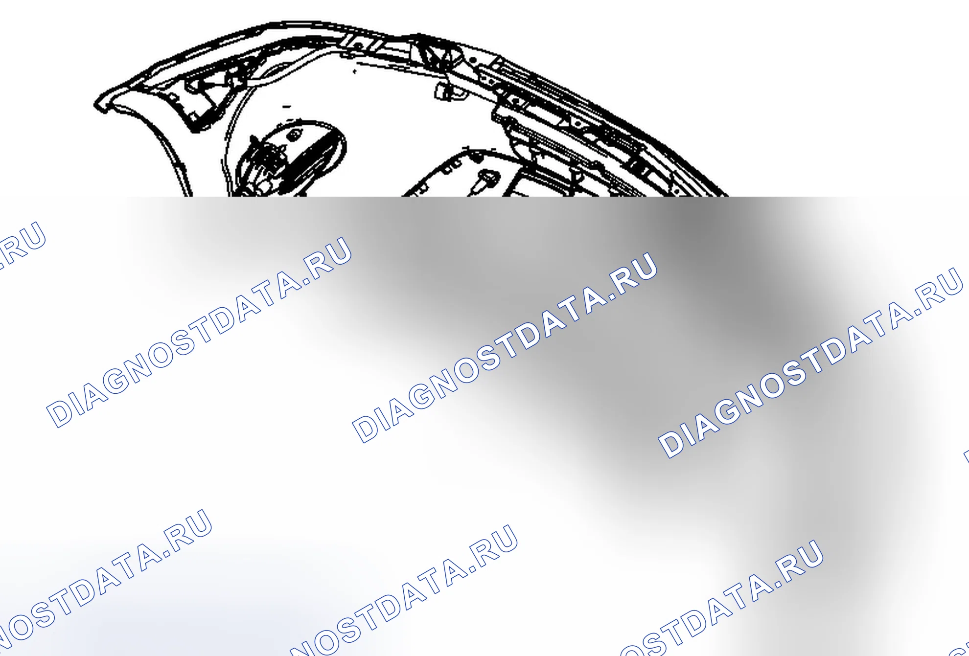 Рис. 7: Замена нижнего поглотителя энергии передней бампера. Chevrolet Captiva I рестайлинг 2