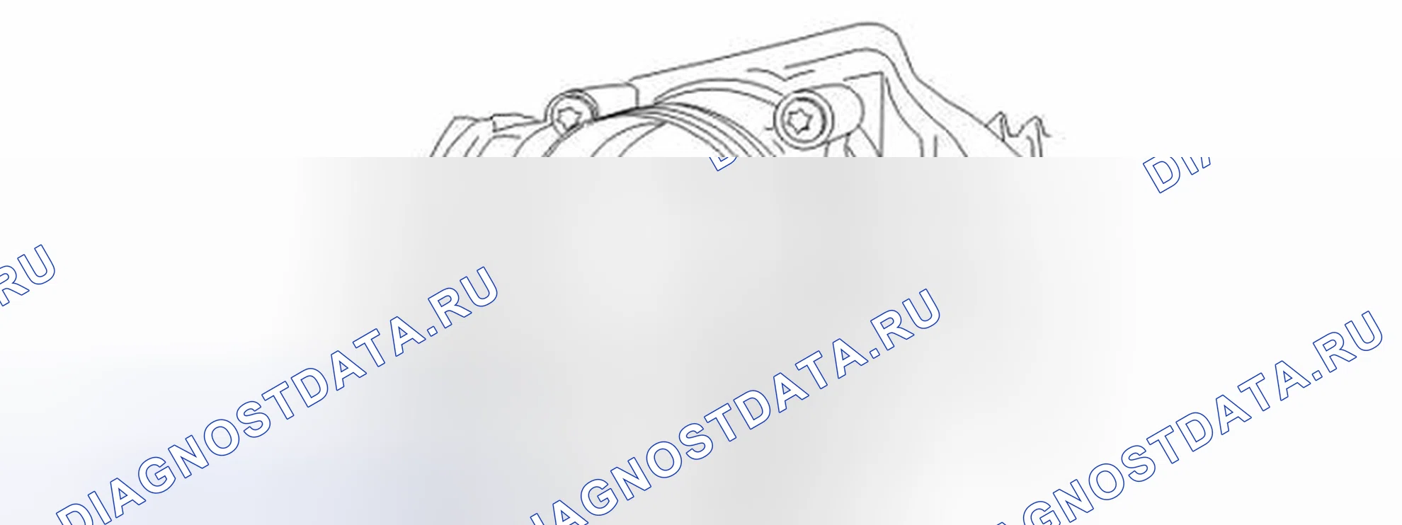 Рис. 556: КОРПУС ДРОССЕЛЯ (ТБ). Volvo S40 II рестайлинг
