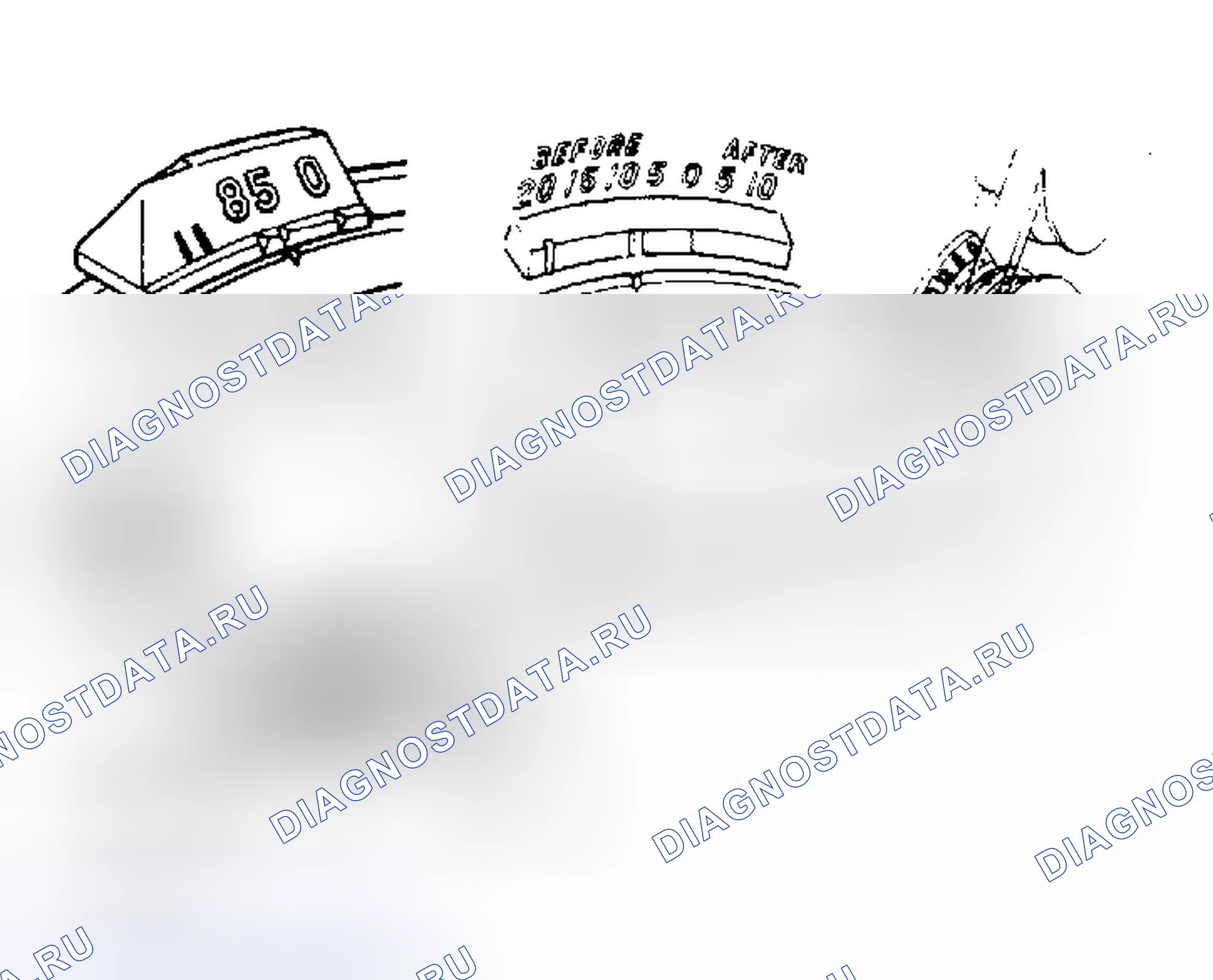 Рис. 3: Отметки опережения зажигания. Toyota Starlet P60