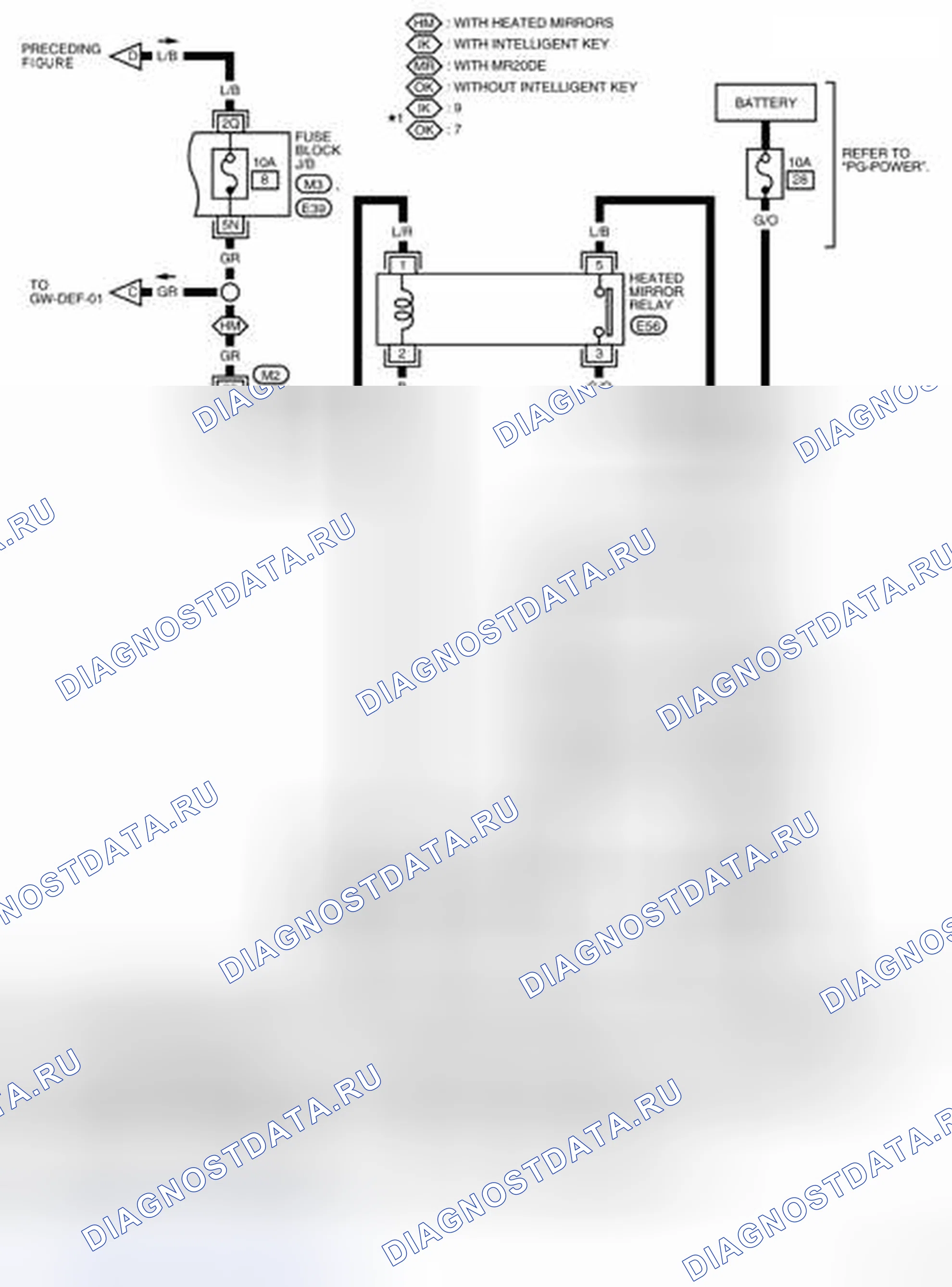 Рис. 31: электросхема - Gw-DEF-03. Nissan Sentra B16