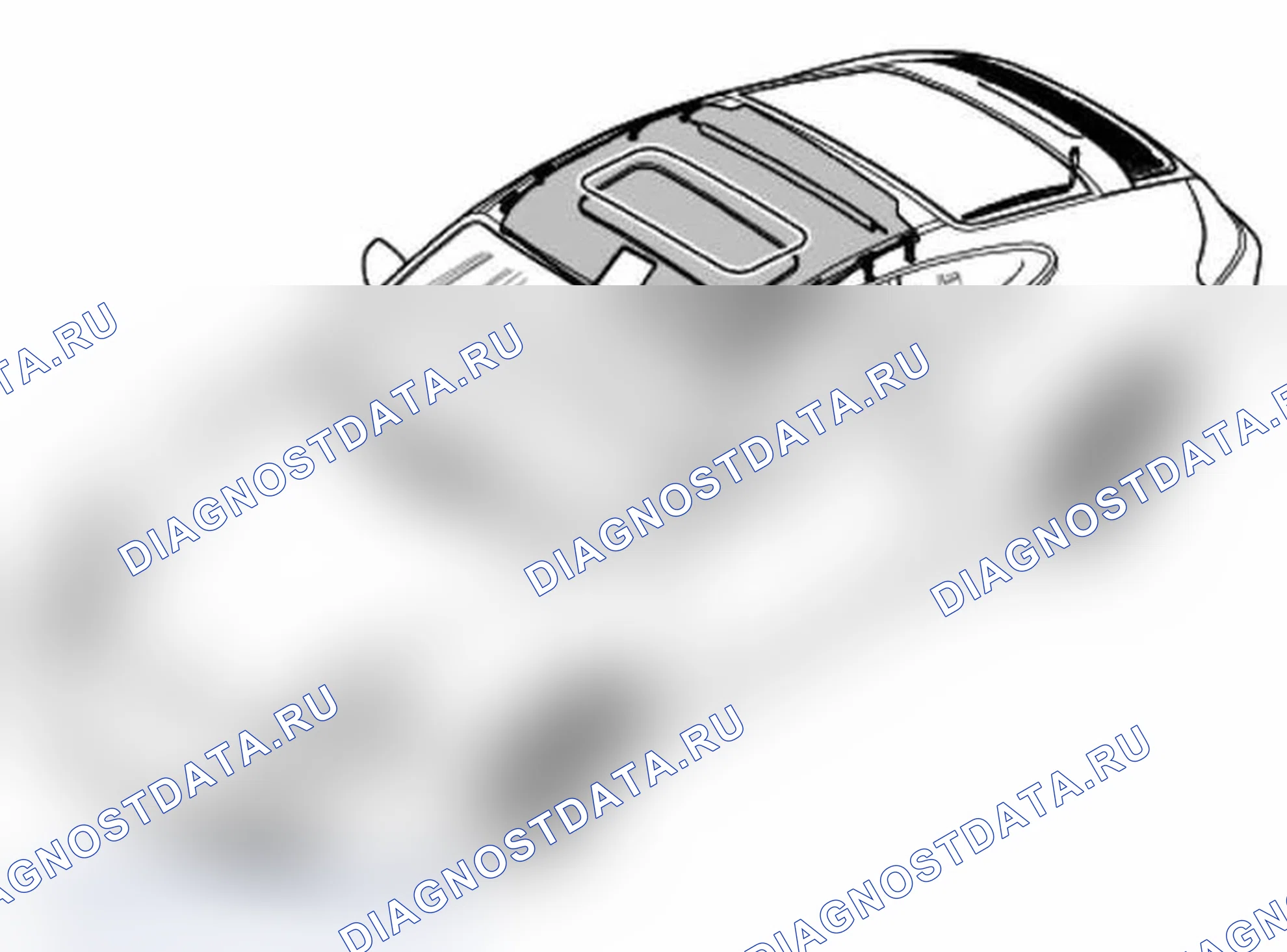 Рис. 29: Снятие и установка кровельной обшивки. Porsche 911 Carrera 996