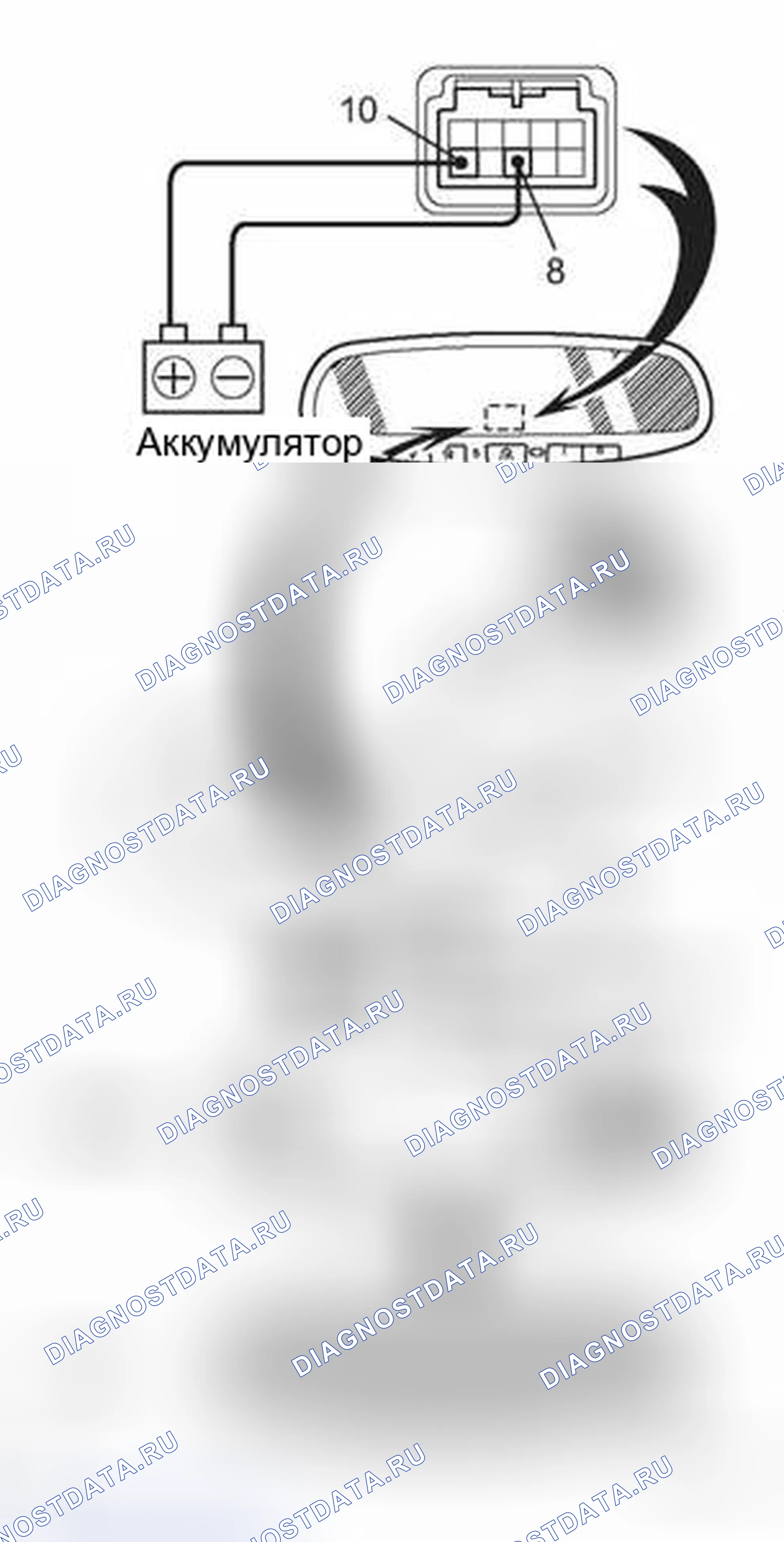 Рис. 130: ПРОВЕРКА обогрева стёкол. Toyota Prius II рестайлинг