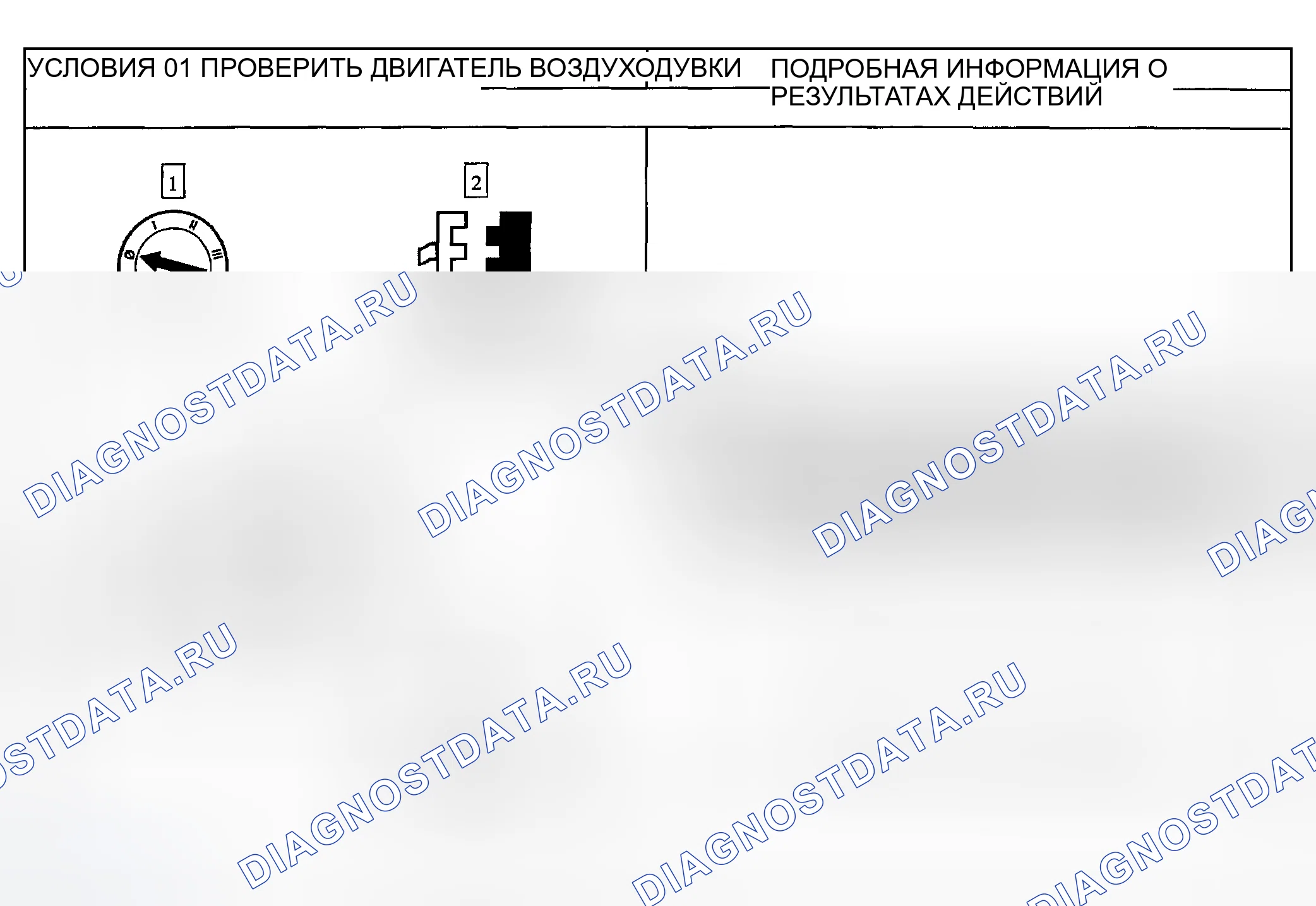 Рис. 92: ТОЧЕЧНОЕ ИСПЫТАНИЕ O: ДВИГАТЕЛЬ ВОЗДУХОДУВКИ НЕ РАБОТАЕТ - РУЧНОЙ КЛИМАТ-КОНТРОЛЬ. Mercury Sable IV