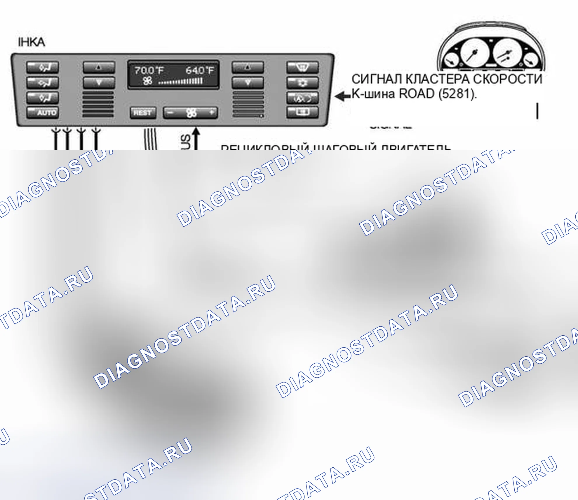 Рис. 330: Автоматическое управление рециркуляционным воздухом (AUC). BMW M5 E39