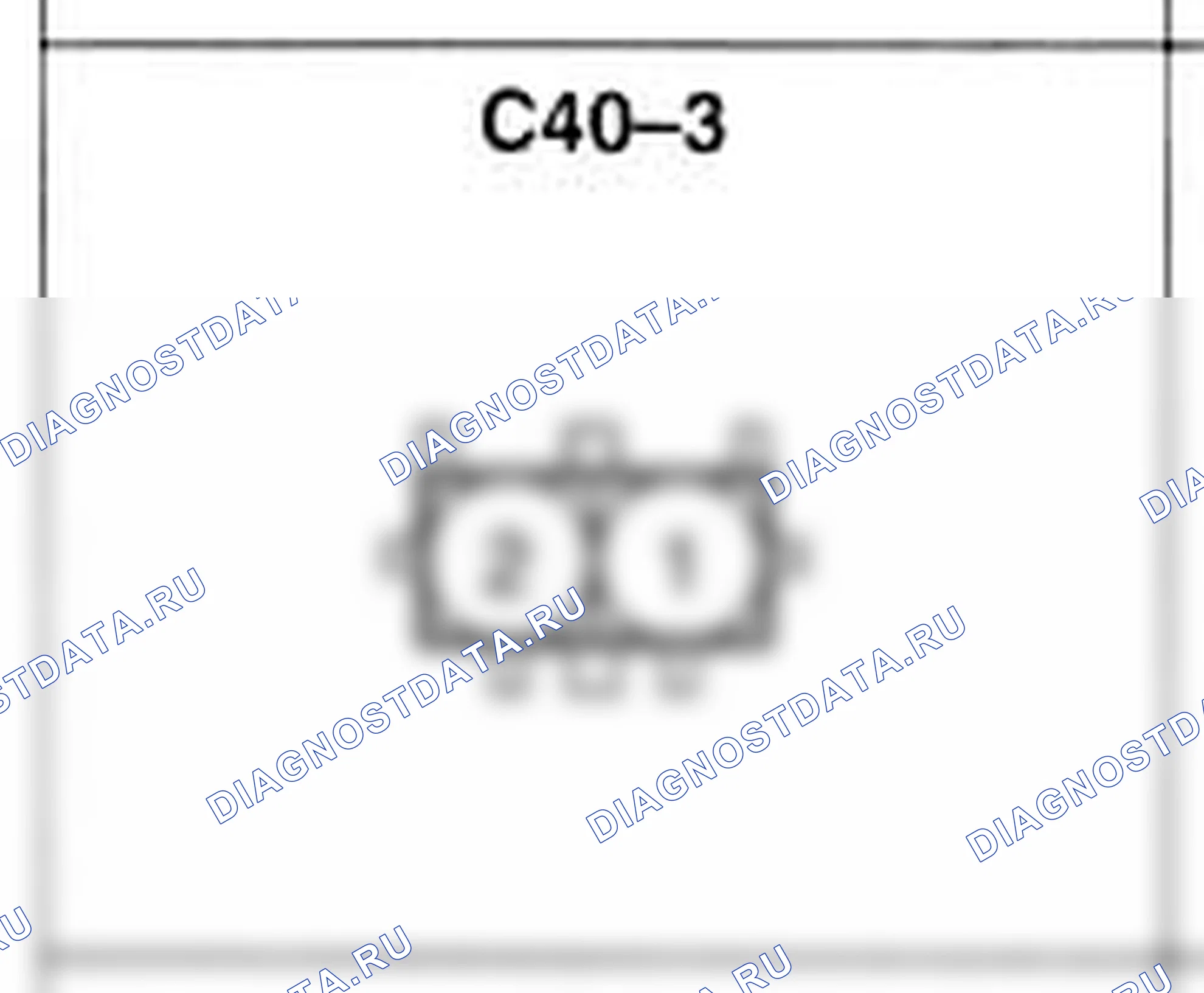 Распиновка разъёма C40-3 — жгута управления. Hyundai H-1 A1