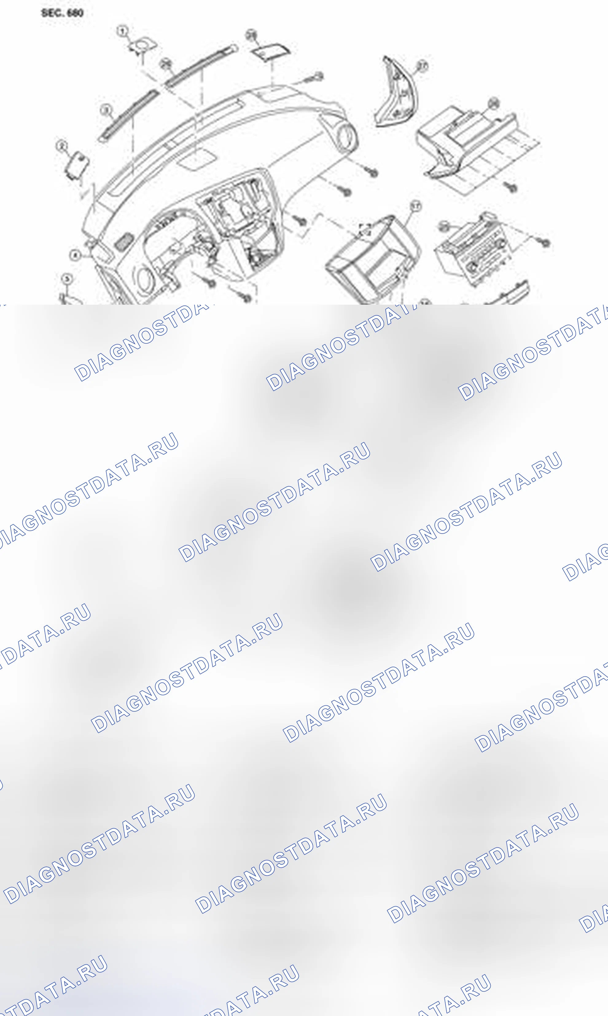 Рис. 18: Разнесенный вид. Honda Passport I