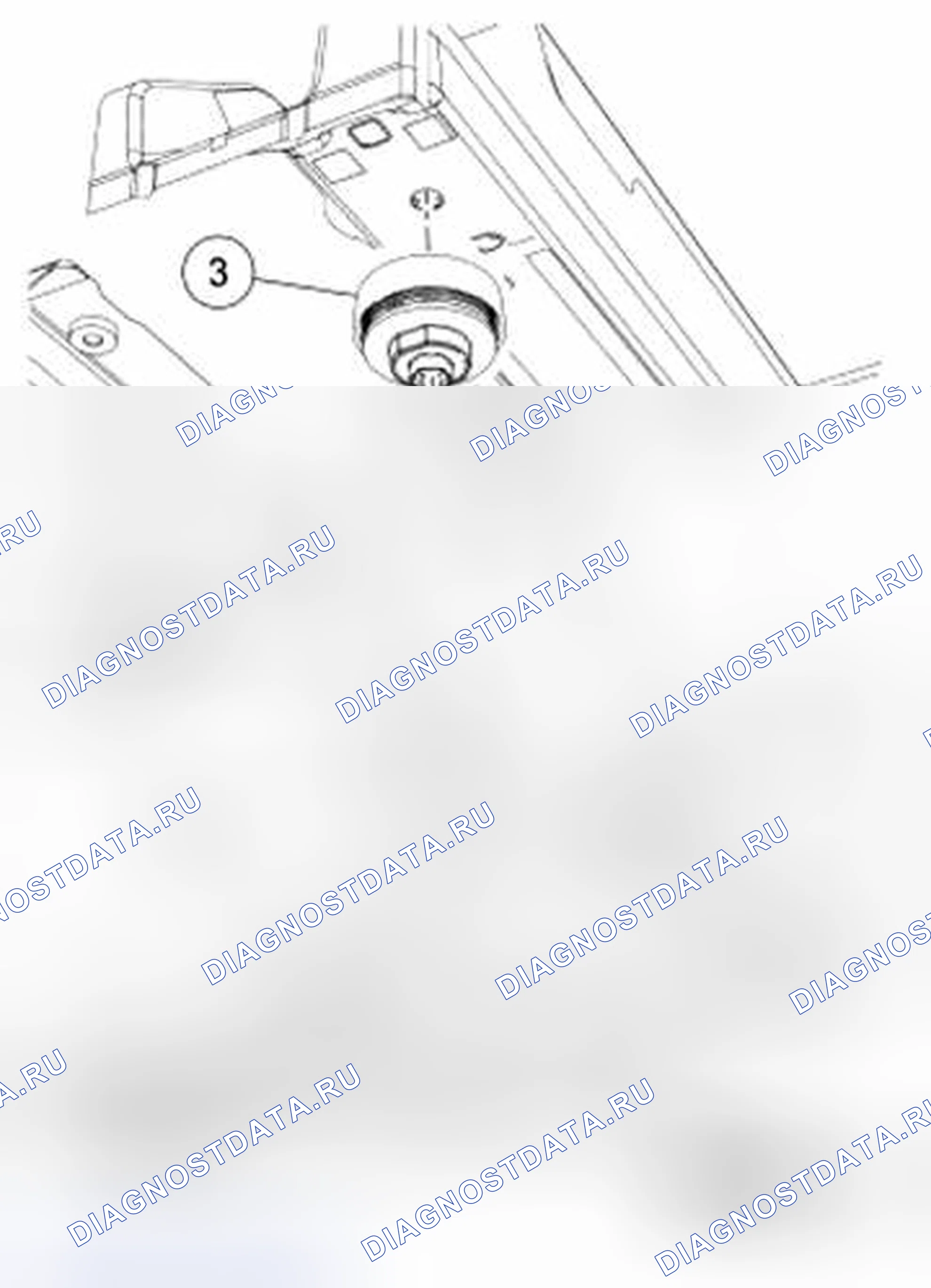 Рис. 62: Опора кузова - № 3. Ford Pickup F250 Super Duty II