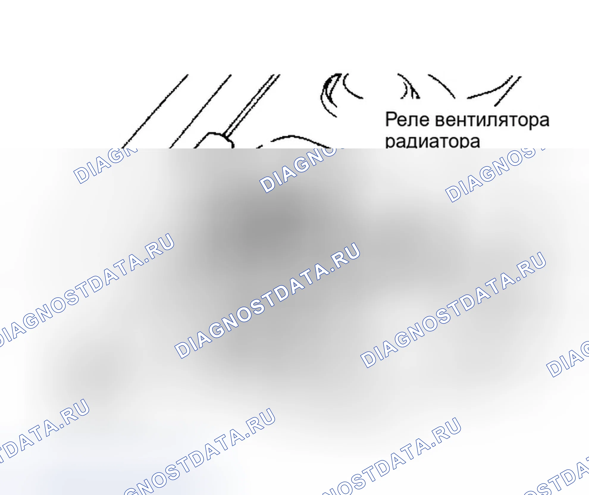 Рис. 3: РАСПОЛОЖЕНИЕ И ИСПЫТАНИЯ РЕЛЕ ВЕНТИЛЯТОРА РАДИАТОРА. Eagle Talon I