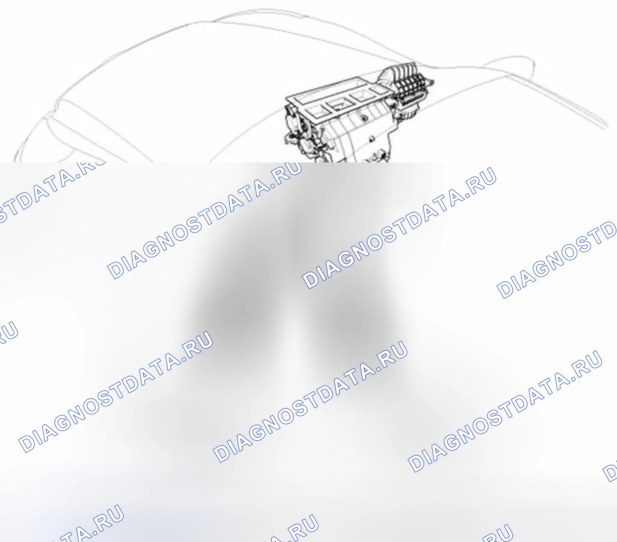 Рис. 18: Расположение компонентов. Hyundai Equus II