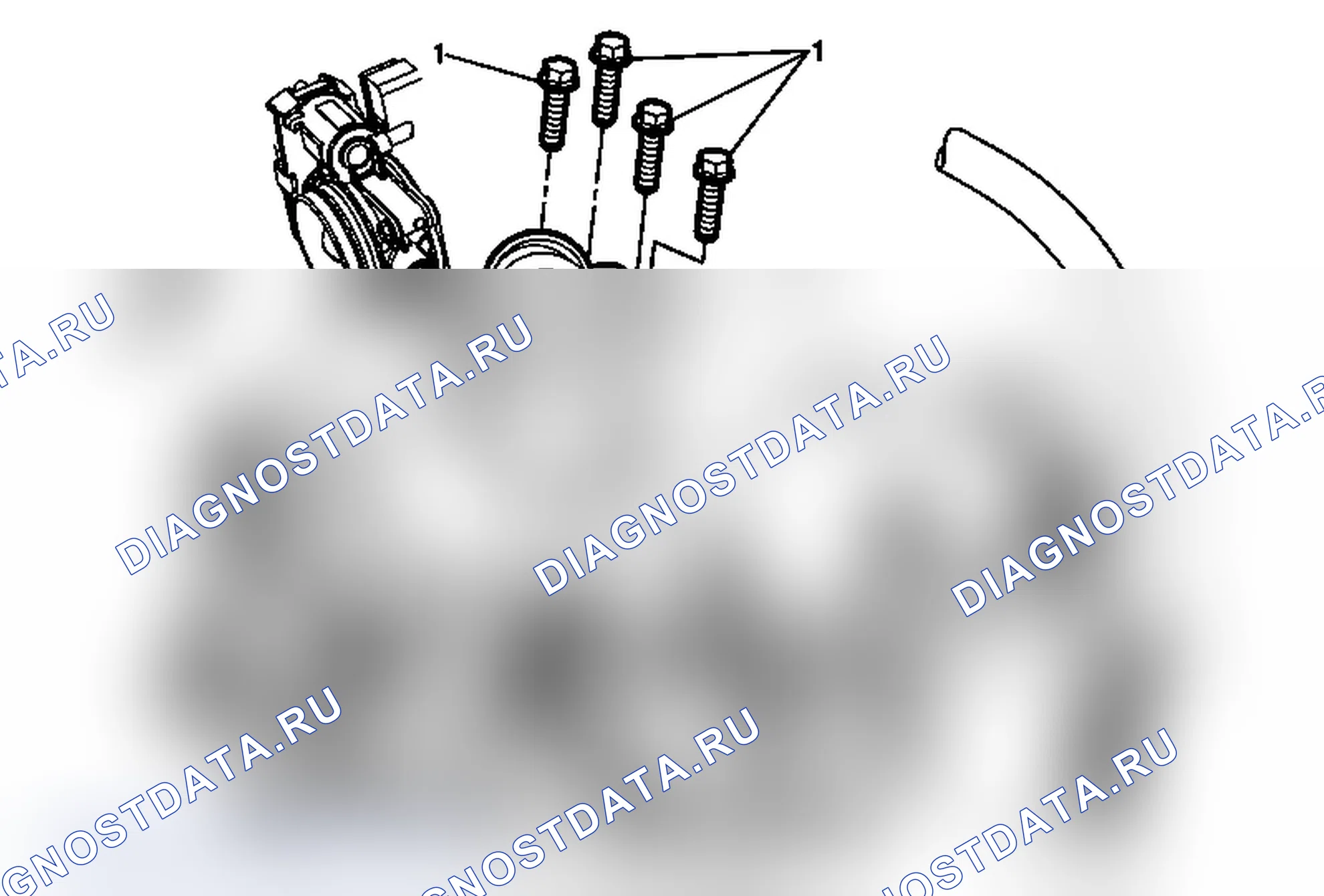 Рис. 9: Замена выпускной трубы охлаждающей жидкости двигателя (LGH/LML). GMC Sierra 2500 HD 