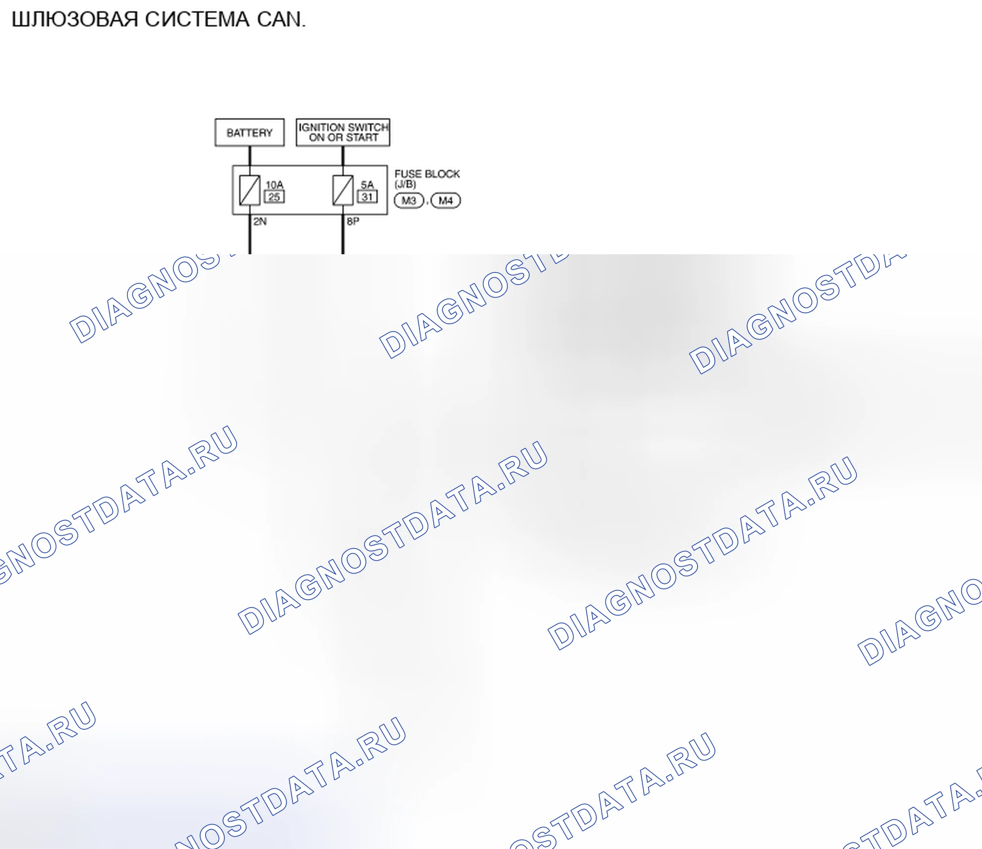 Рис. 207: электросхема. Nissan Pathfinder IV рестайлинг