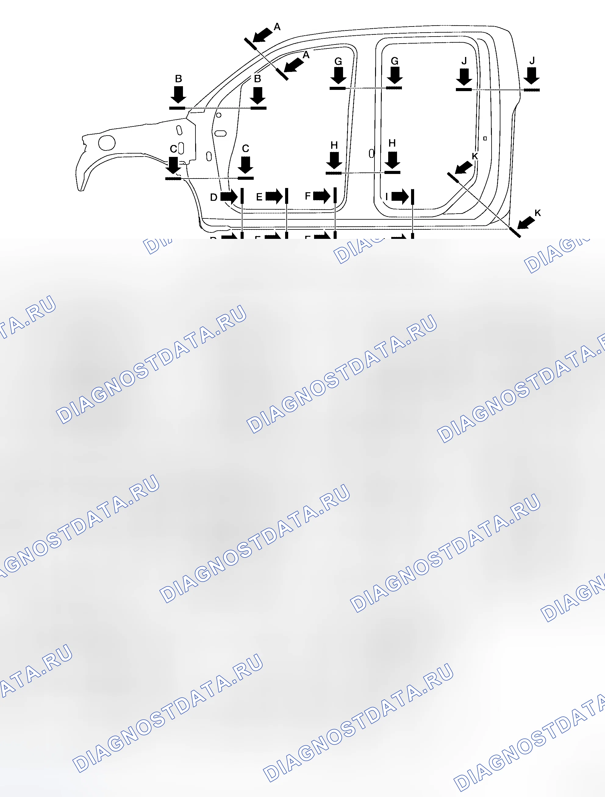 Рис. 6: КАБИНА ЭКИПАЖА ДЛЯ СТРОИТЕЛЬСТВА КУЗОВА. Honda Odyssey I