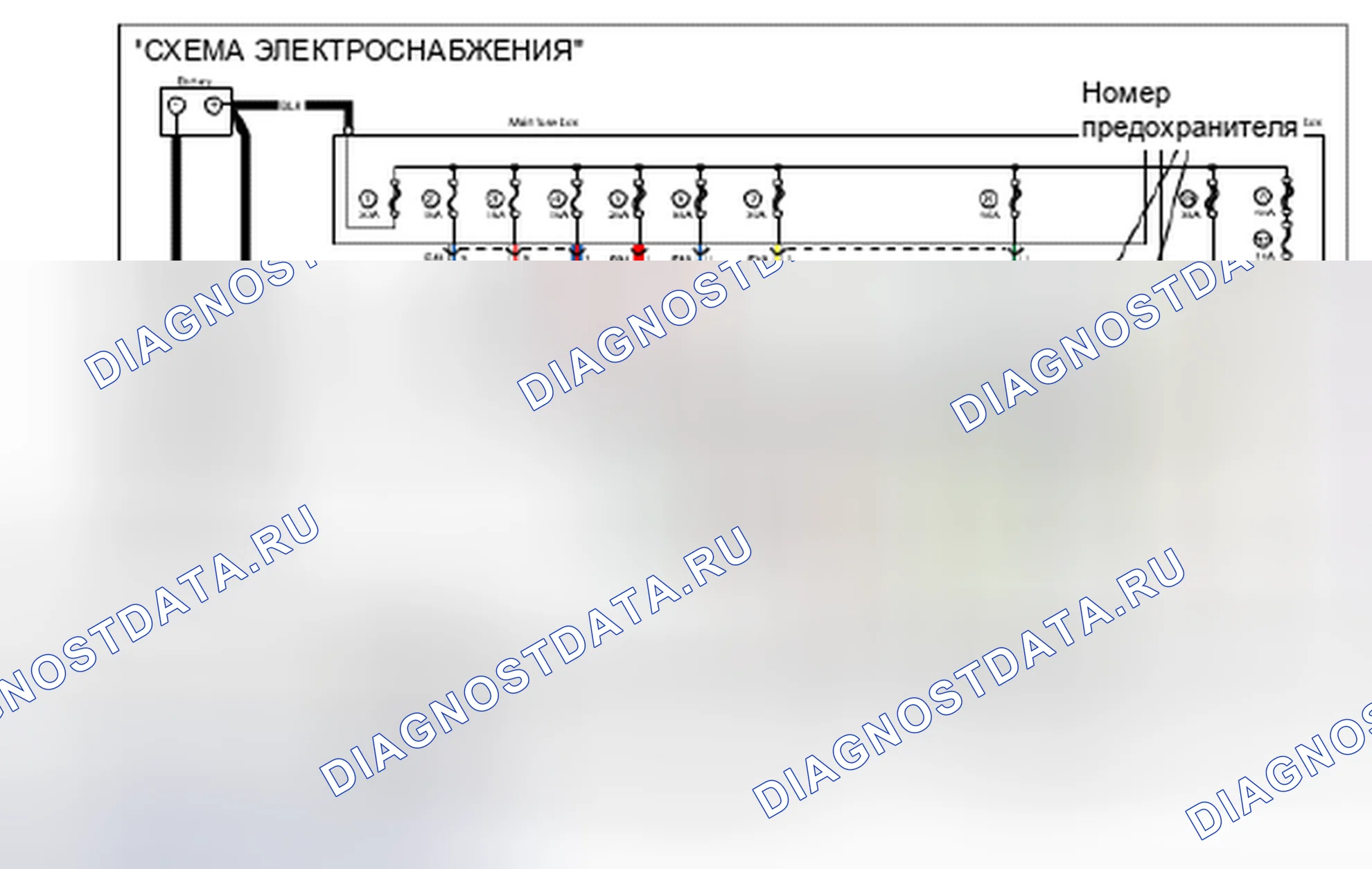 Рис. 46: КАК ПРОЧИТАТЬ СХЕМУ ПИТАНИЯ. Suzuki Grand Vitara II