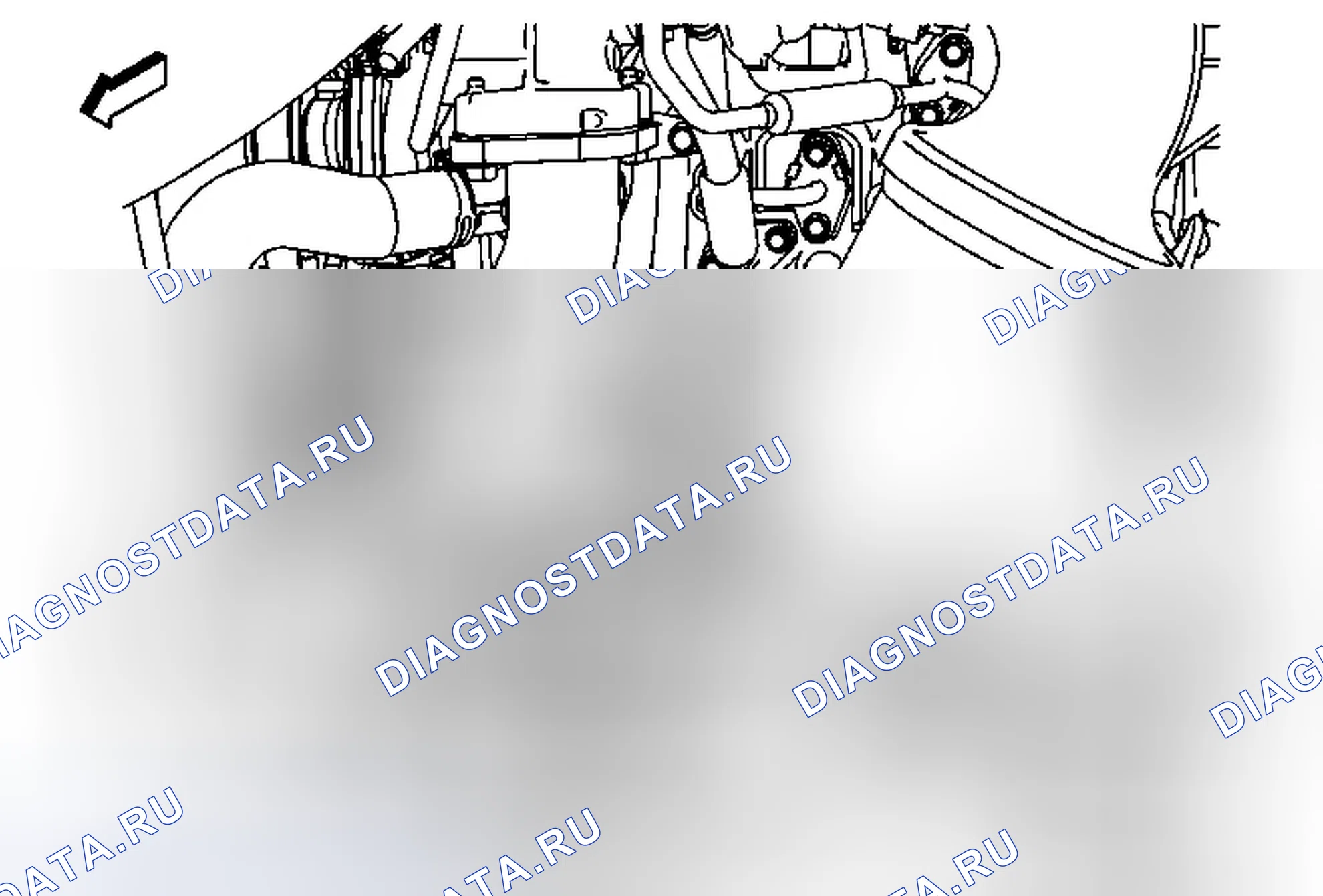 Рис. 57: Замена датчика нагретого кислорода - Датчик 2 (LTG). Chevrolet Malibu VIII рестайлинг