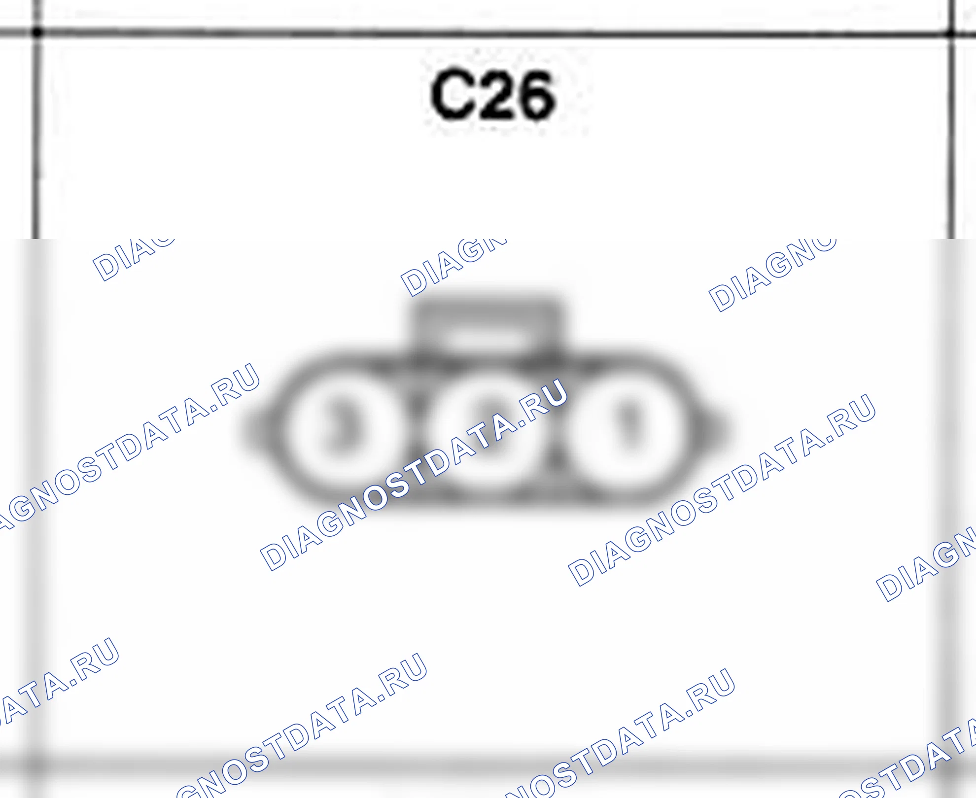 Распиновка разъёма C26 — жгута управления. Hyundai Accent LC