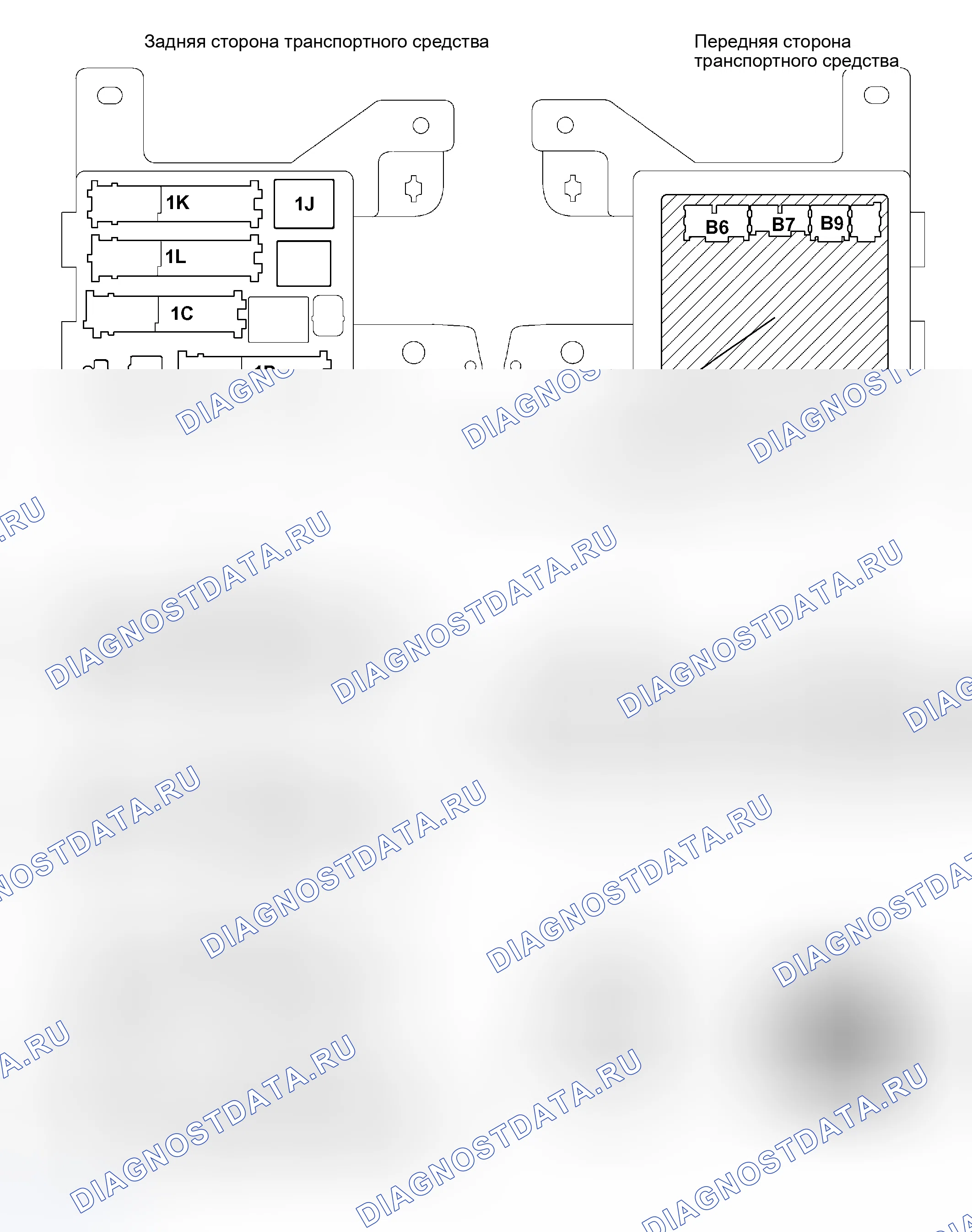 Рис. 60: КЛЕММЫ ЭБУ. Toyota Sienna II