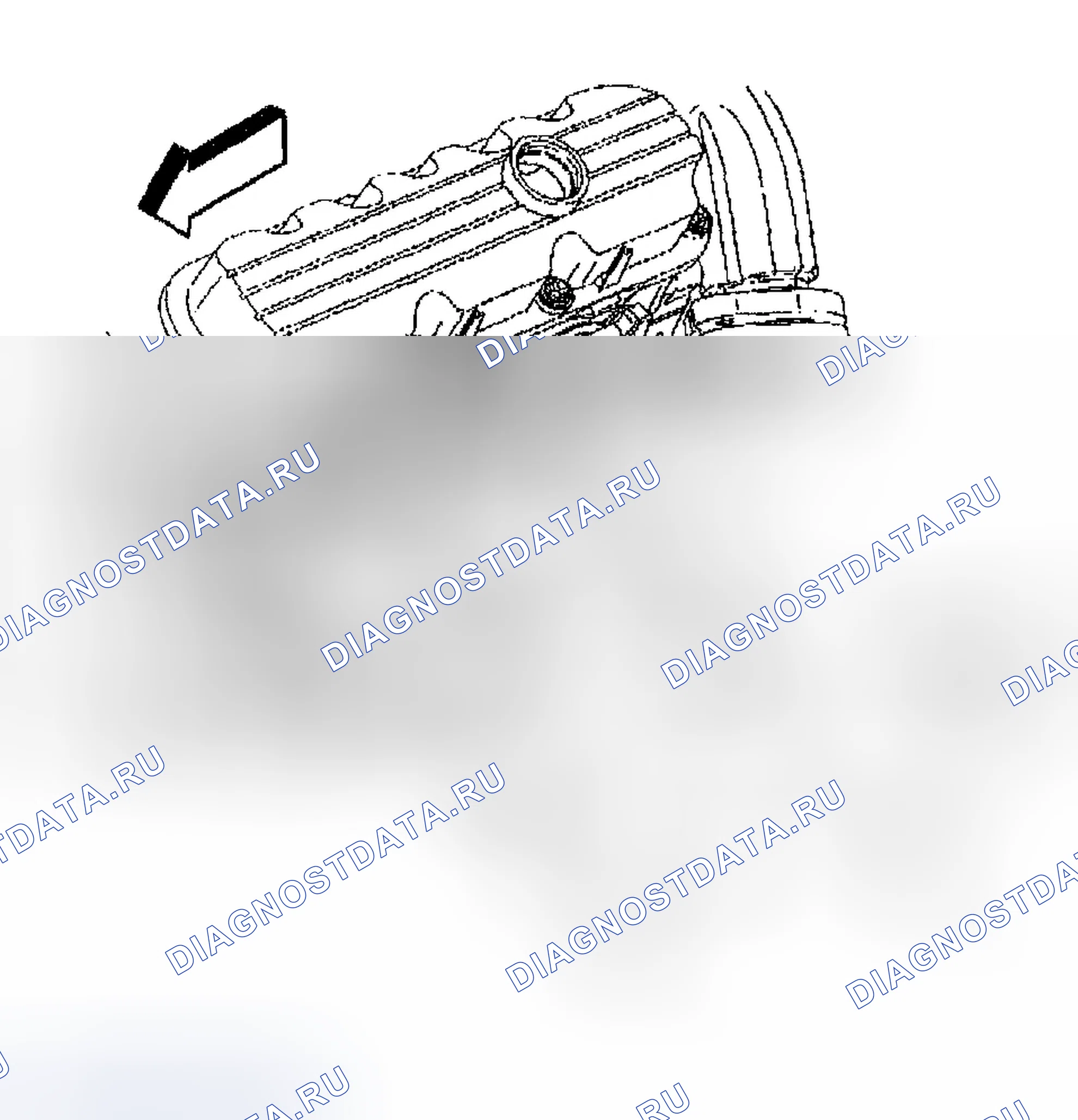 Рис. 517: Выпускной коллектор (левая сторона) - Демонтаж. Chevrolet Impala VIII