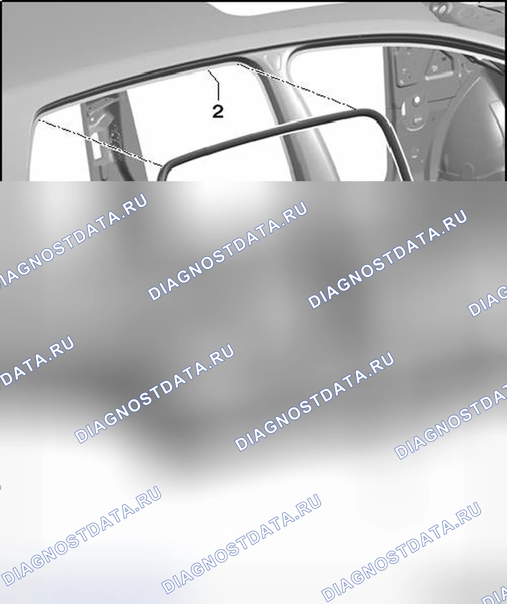 Рис. 59: УПЛОТНЕНИЕ ВНУТРЕННЕЙ ДВЕРИ. Volkswagen Golf Mk6