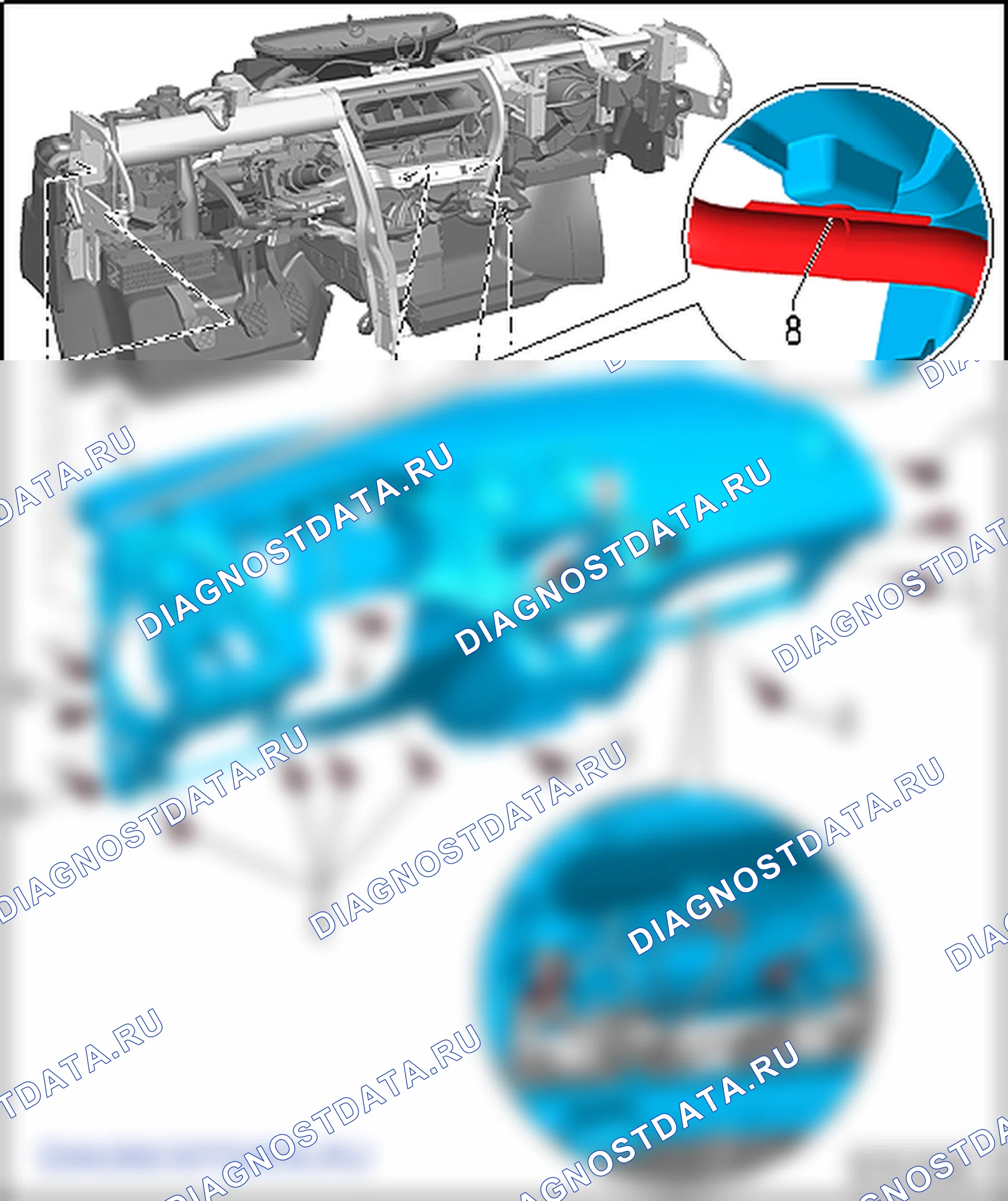 Передняя панель. SEAT Ibiza IV