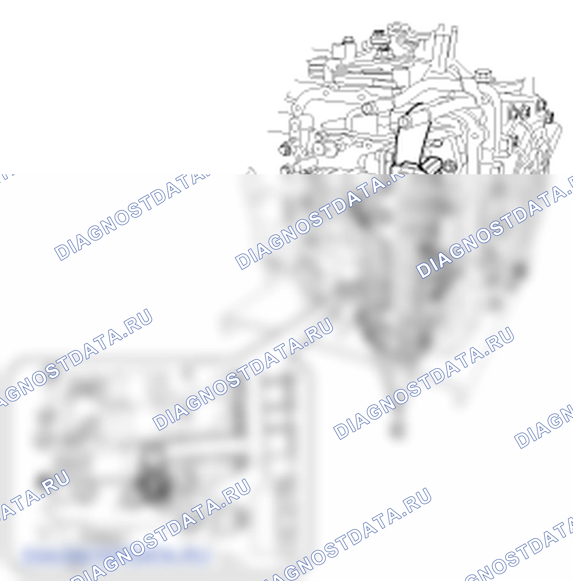 Снятие электромагнитного клапана SS-B (вкл. / выкл.). Hyundai Santafe Sport DMA