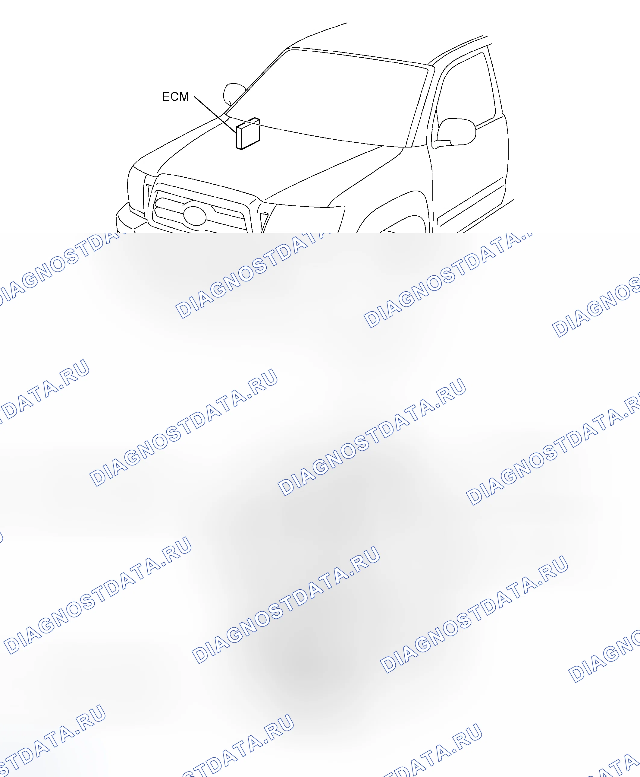 Рис. 1: РАСПОЛОЖЕНИЕ ДЕТАЛЕЙ. Toyota Tacoma II