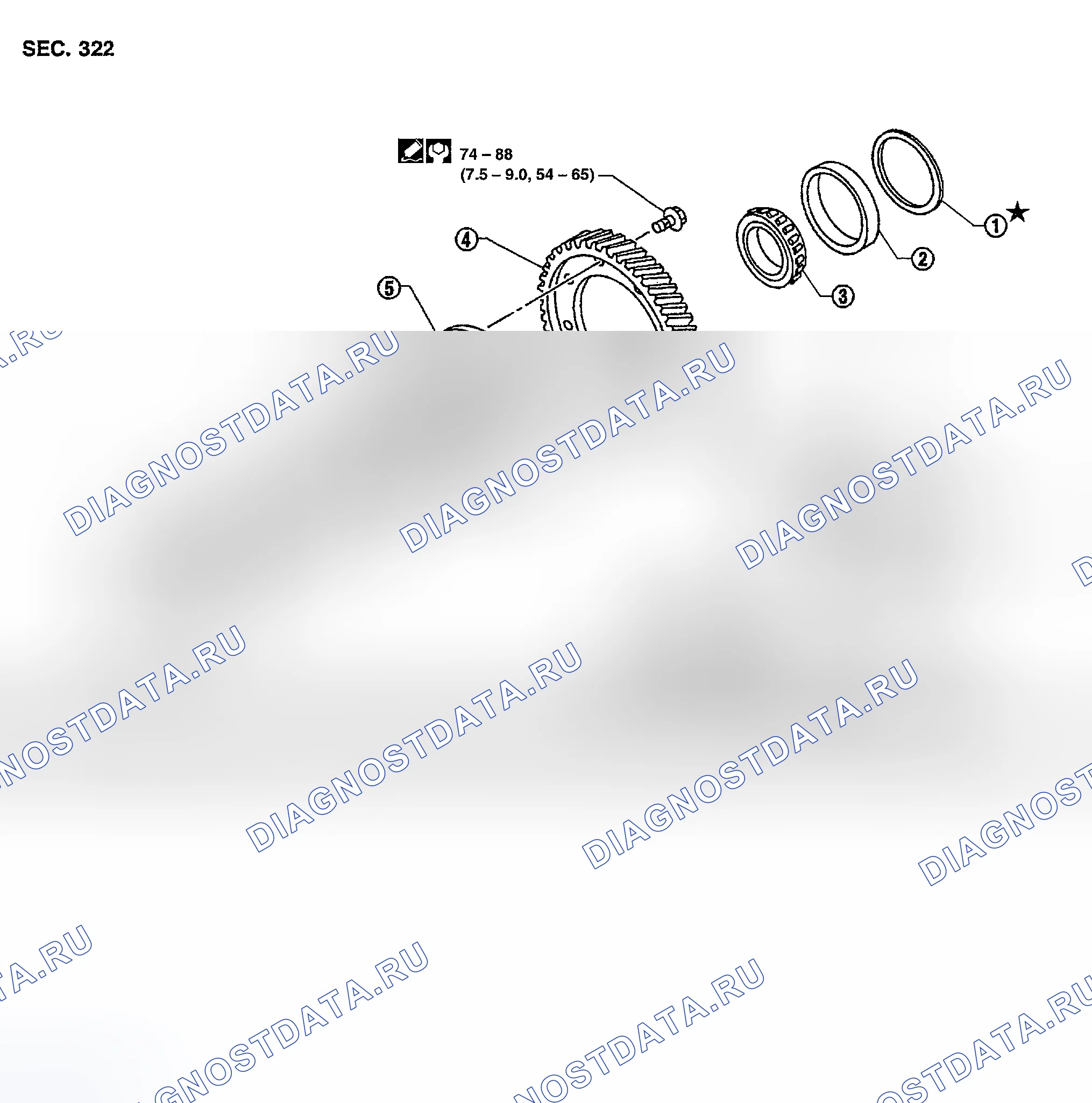 Рис. 6: КОМПОНЕНТЫ БОРТОВОГО ПРИВОДА. Nissan Sentra B15