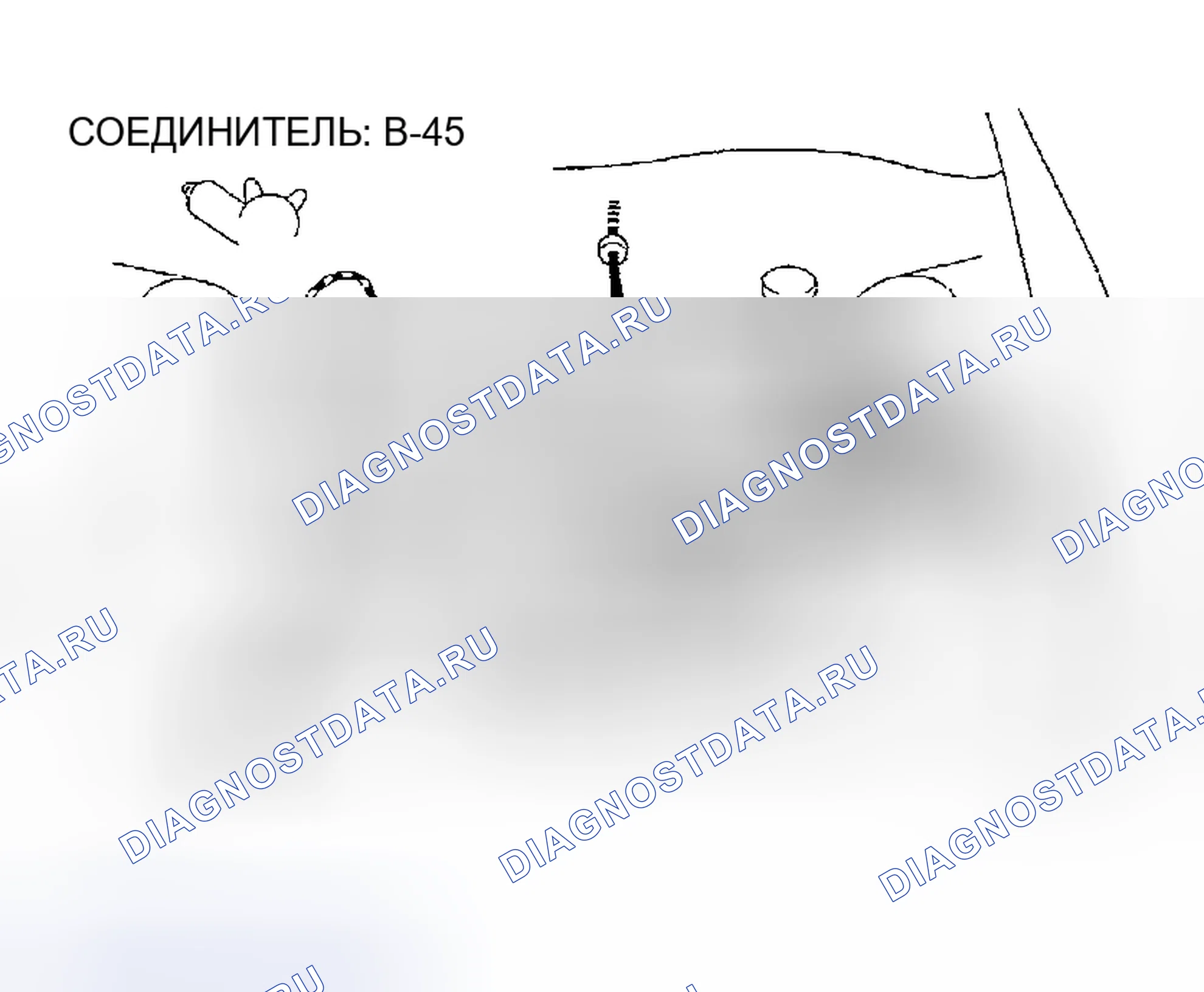 Рис. 67: ШАГ 3: ПРОВЕРЬТЕ ПРОВОД ЖГУТА МЕЖДУ РАЗЪЕМОМ КОМПРЕССОРА B-45 И АВТОМАТИЧЕСКИМ УСТРОЙСТВОМ УПРАВЛЕНИЯ КОМПРЕССОРОМ. Honda CR-X II