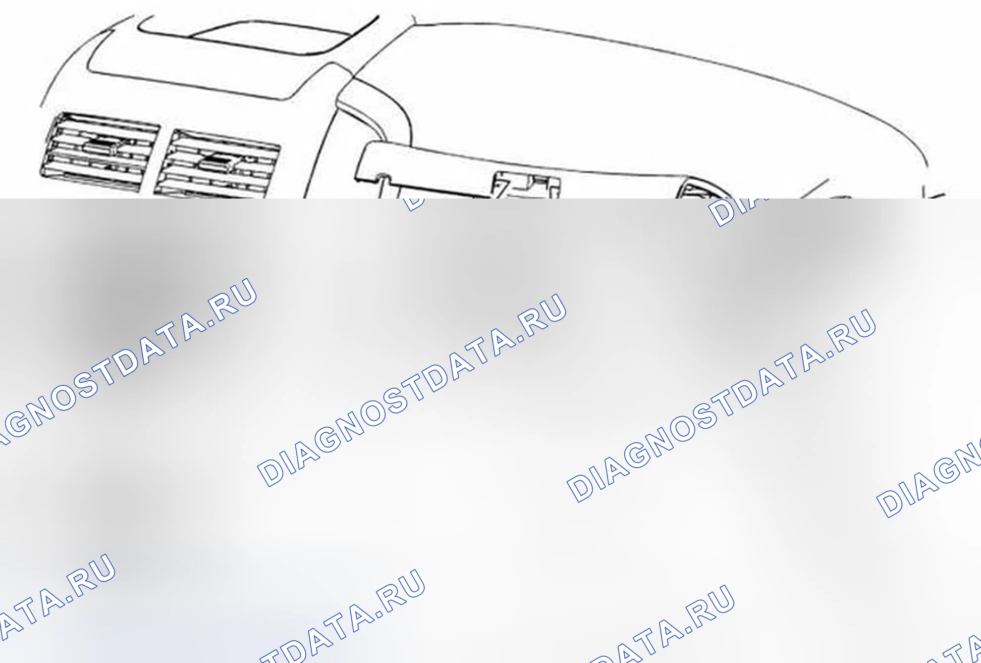 Рис. 67: Замена защелки двери верхнего отсека приборной панели. Chevrolet Sonic I