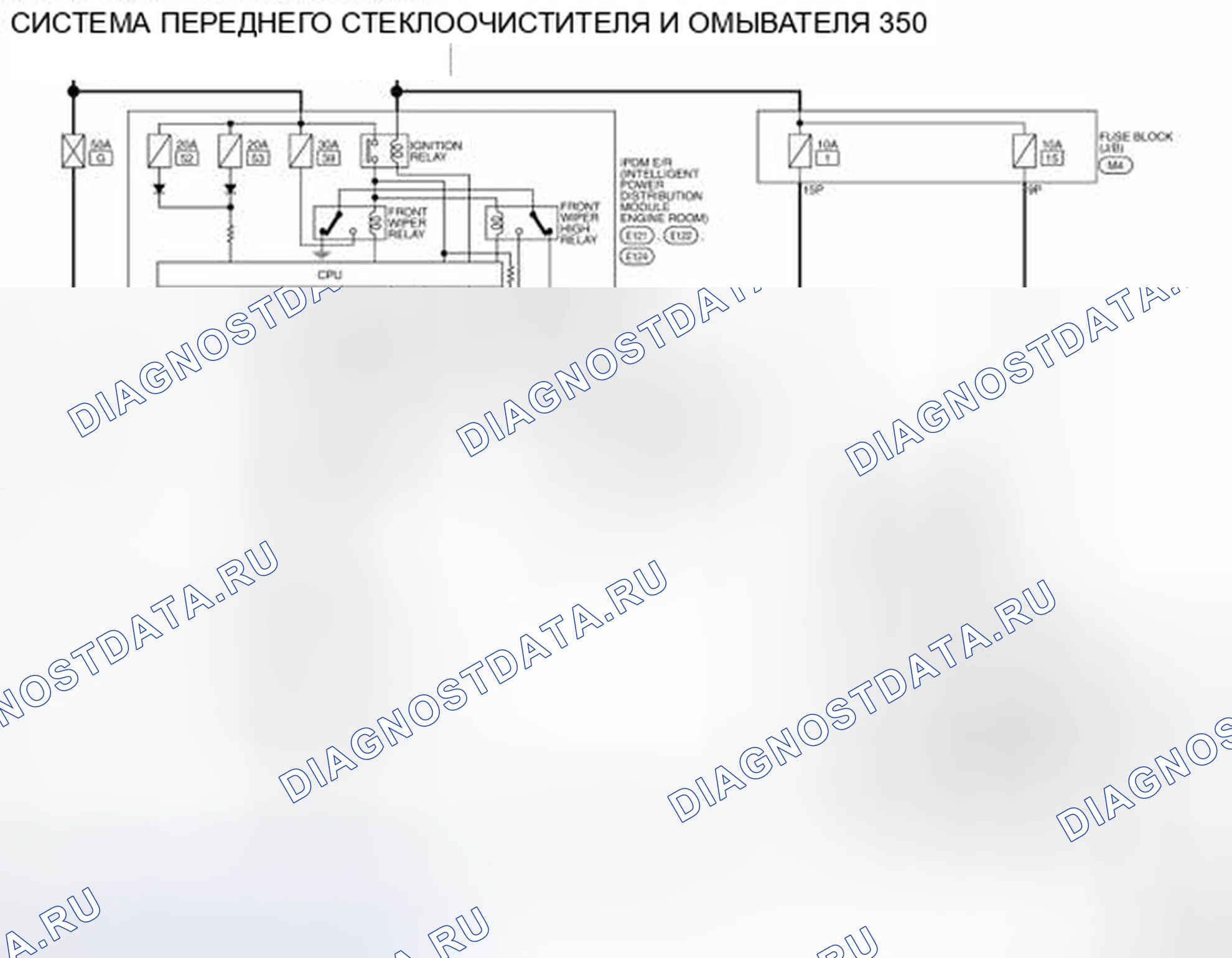Рис. 25: электросхема. Nissan Pathfinder III рестайлинг