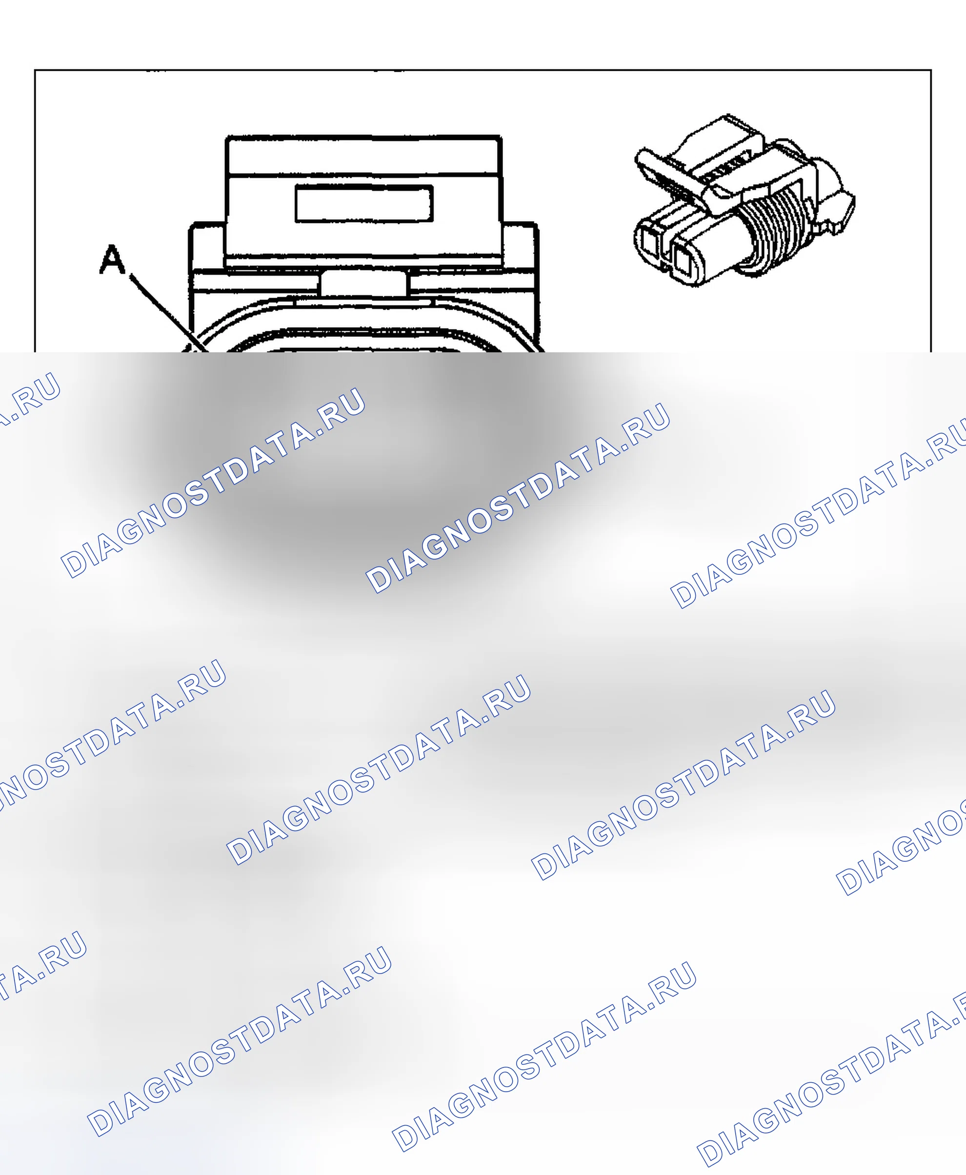 Рис. 5: Датчик температуры окружающего воздуха. Chevrolet TrailBlazer I