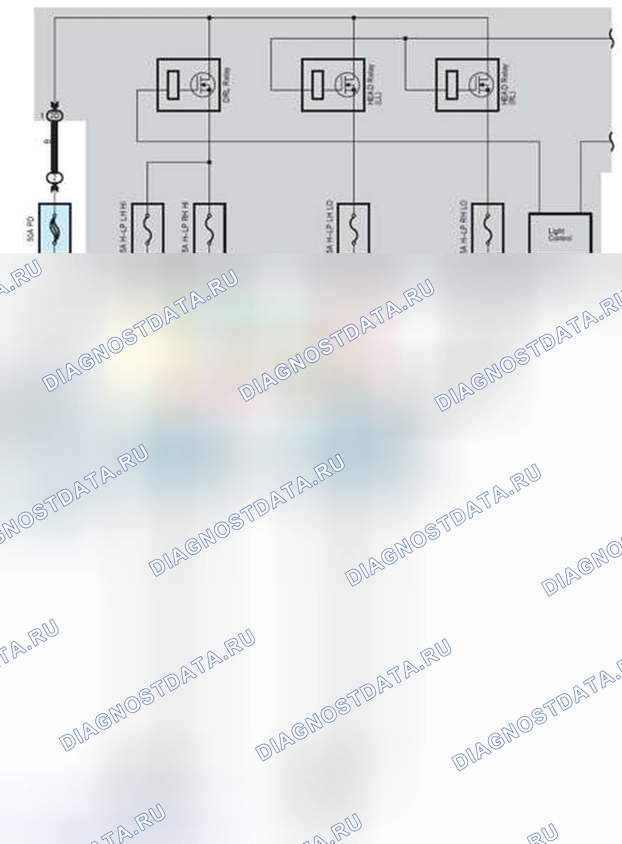Рис. 182: Фара. Toyota Highlander II рестайлинг