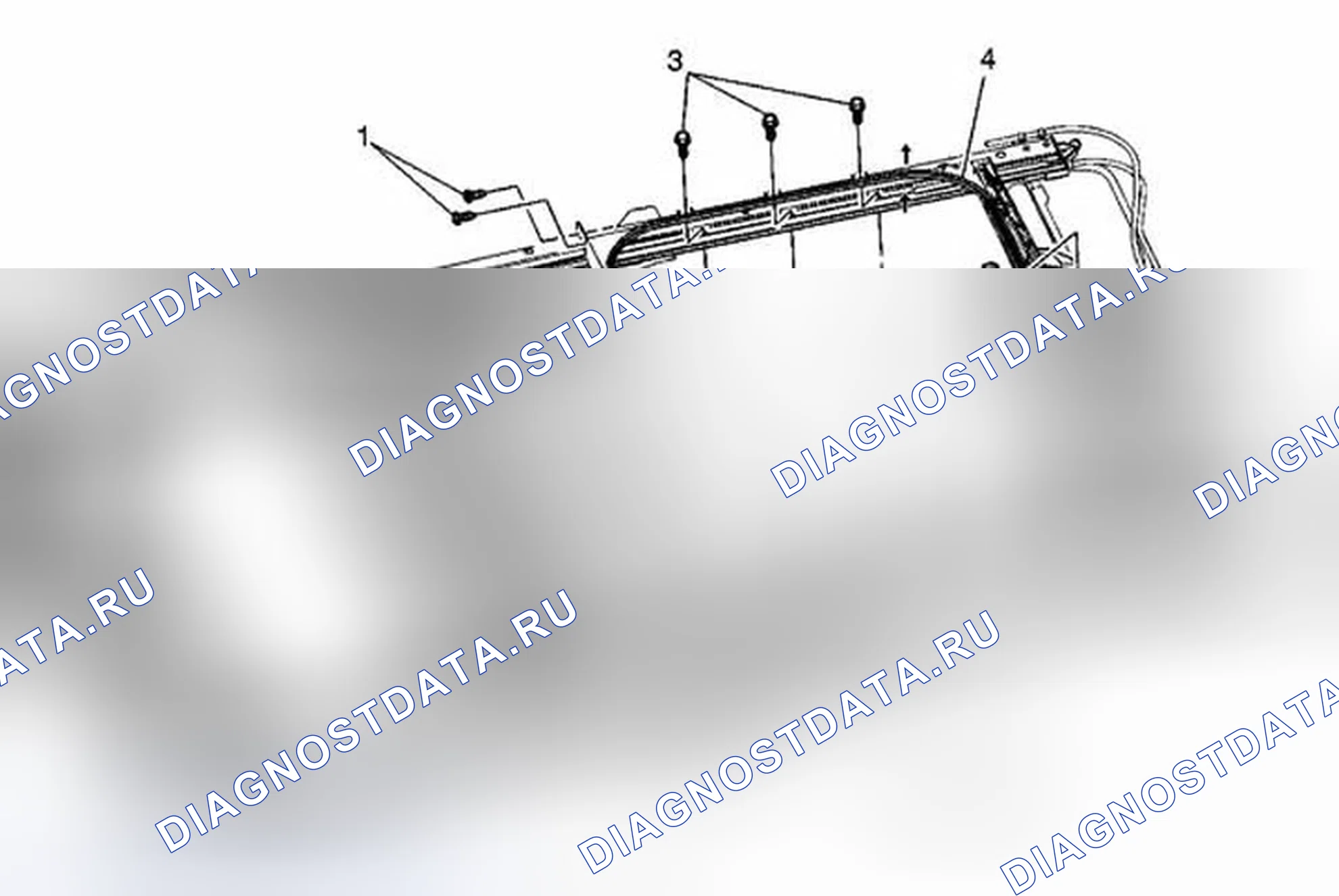 Рис. 4: Замена облицовки крыши Sunshade. Chevrolet Traverse I