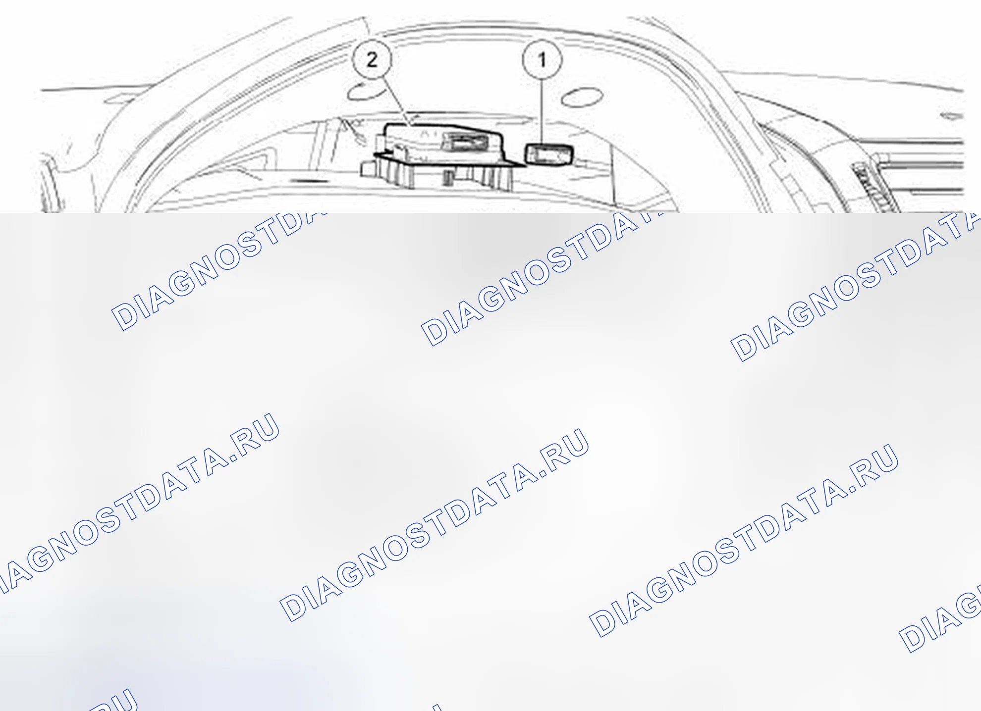 Рис. 152: Модуль глобальной системы позиционирования (GPSM). Hyundai Lafesta I